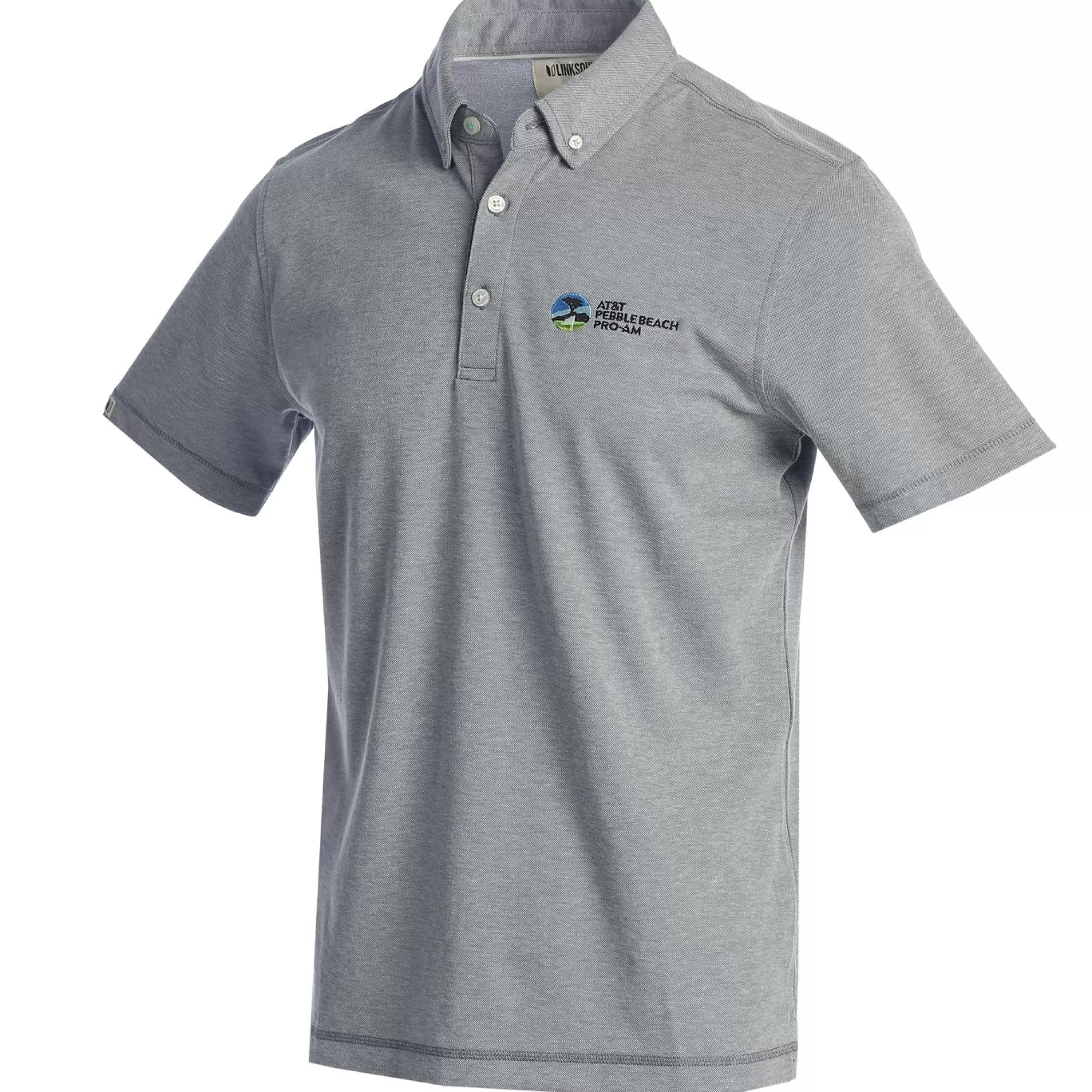 Polos<Pebble Beach Resorts At&T Pebble Beach Pro-Am Oxford Polo By Linksoul