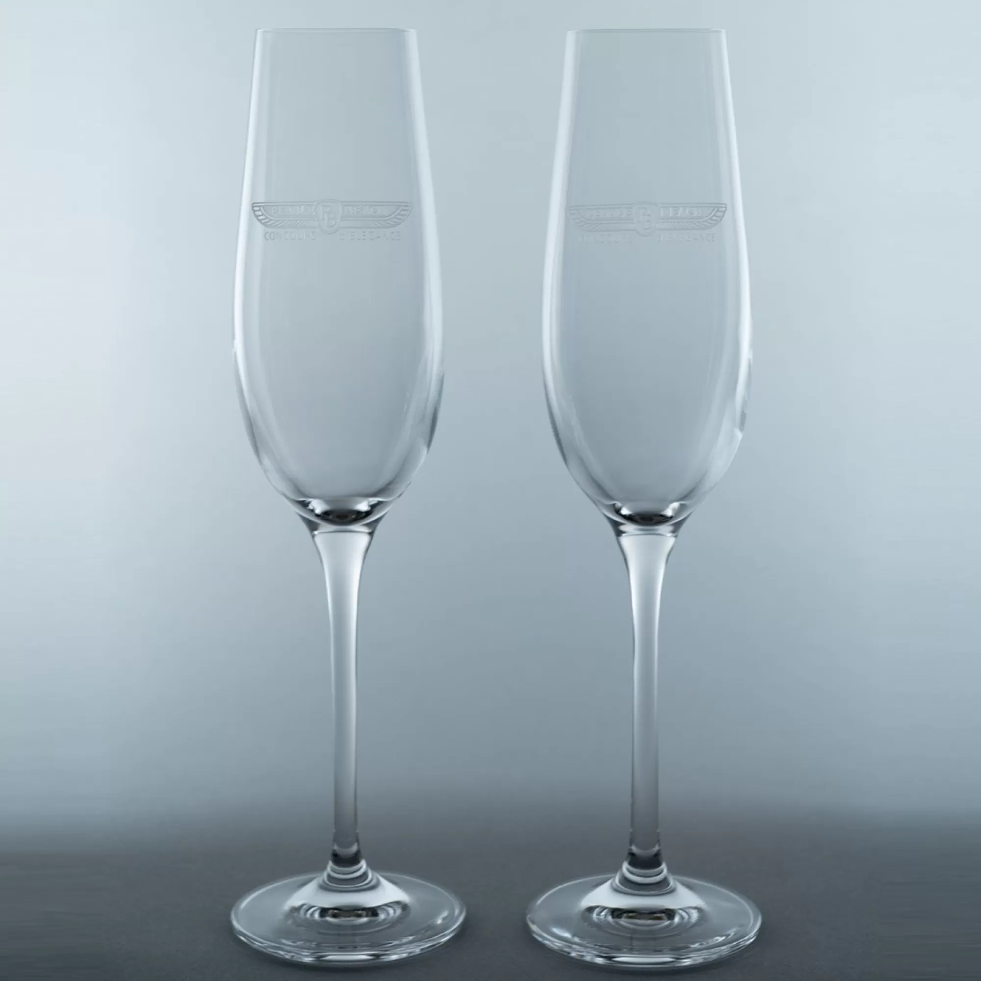 Glassware<Pebble Beach Resorts Concours D'Elegance Set Of 2 Champagne Flutes