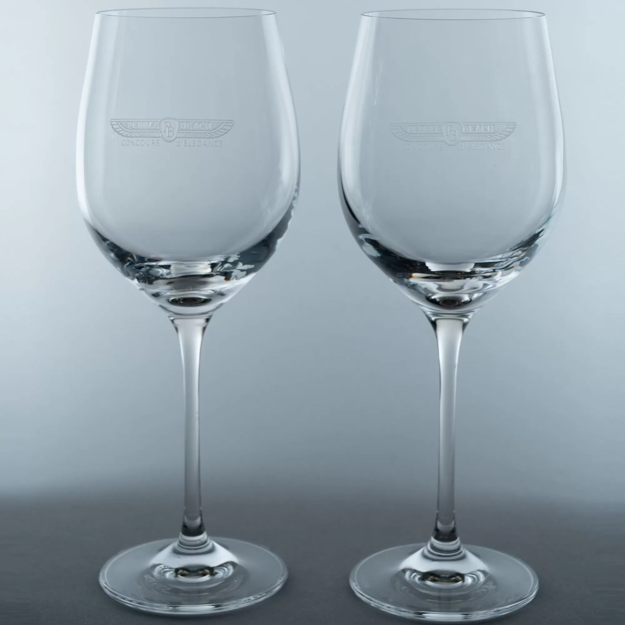 Glassware<Pebble Beach Resorts Concours D'Elegance Set Of 2 White Wine Glasses