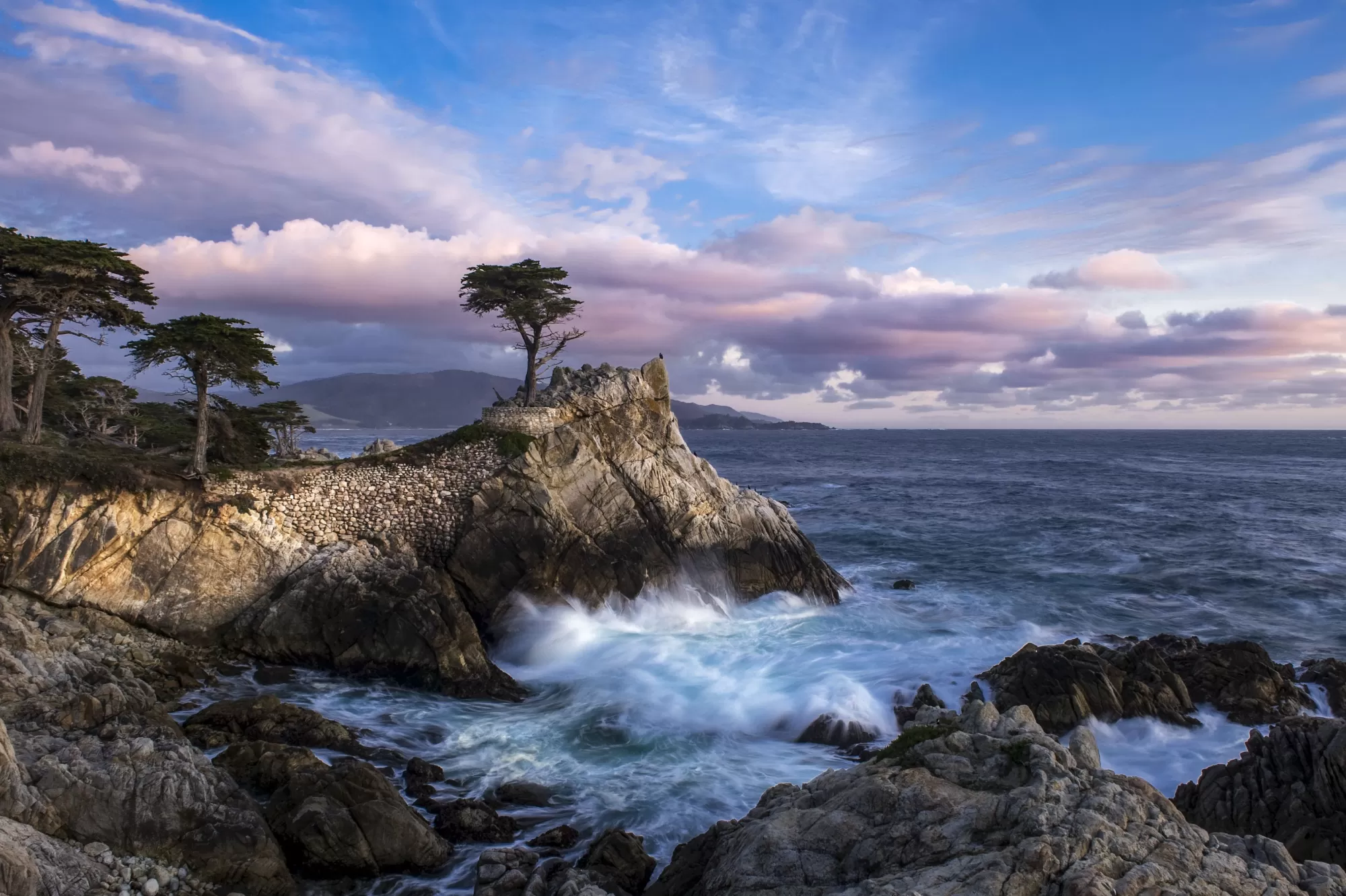 Pebble Beach Art Collection<Pebble Beach Resorts Lone Cypress Evening By Bart Keagy