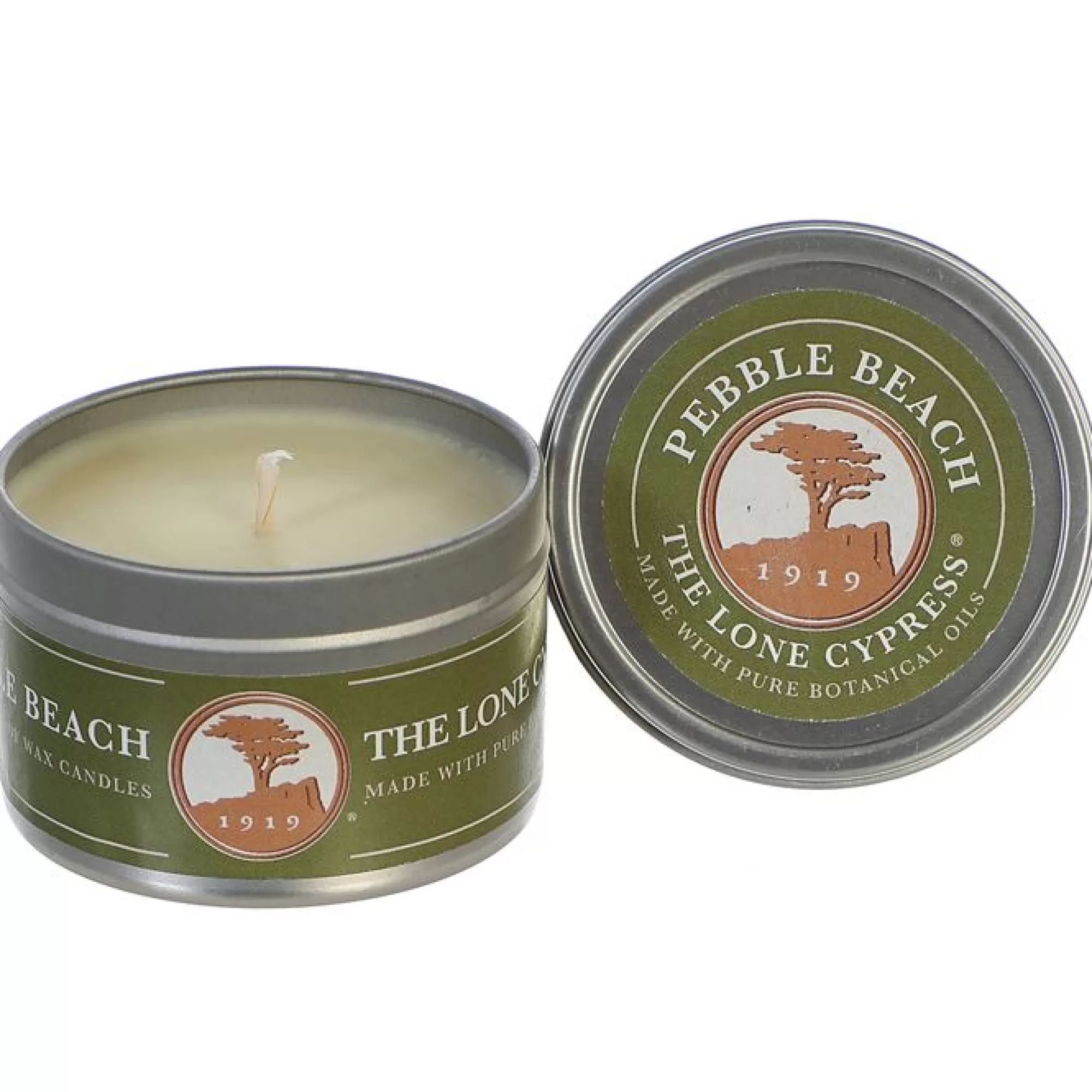 Home Decor<Pebble Beach Resorts Pebble Beach 4 Ounce Travel Tin Soy Wax Candle