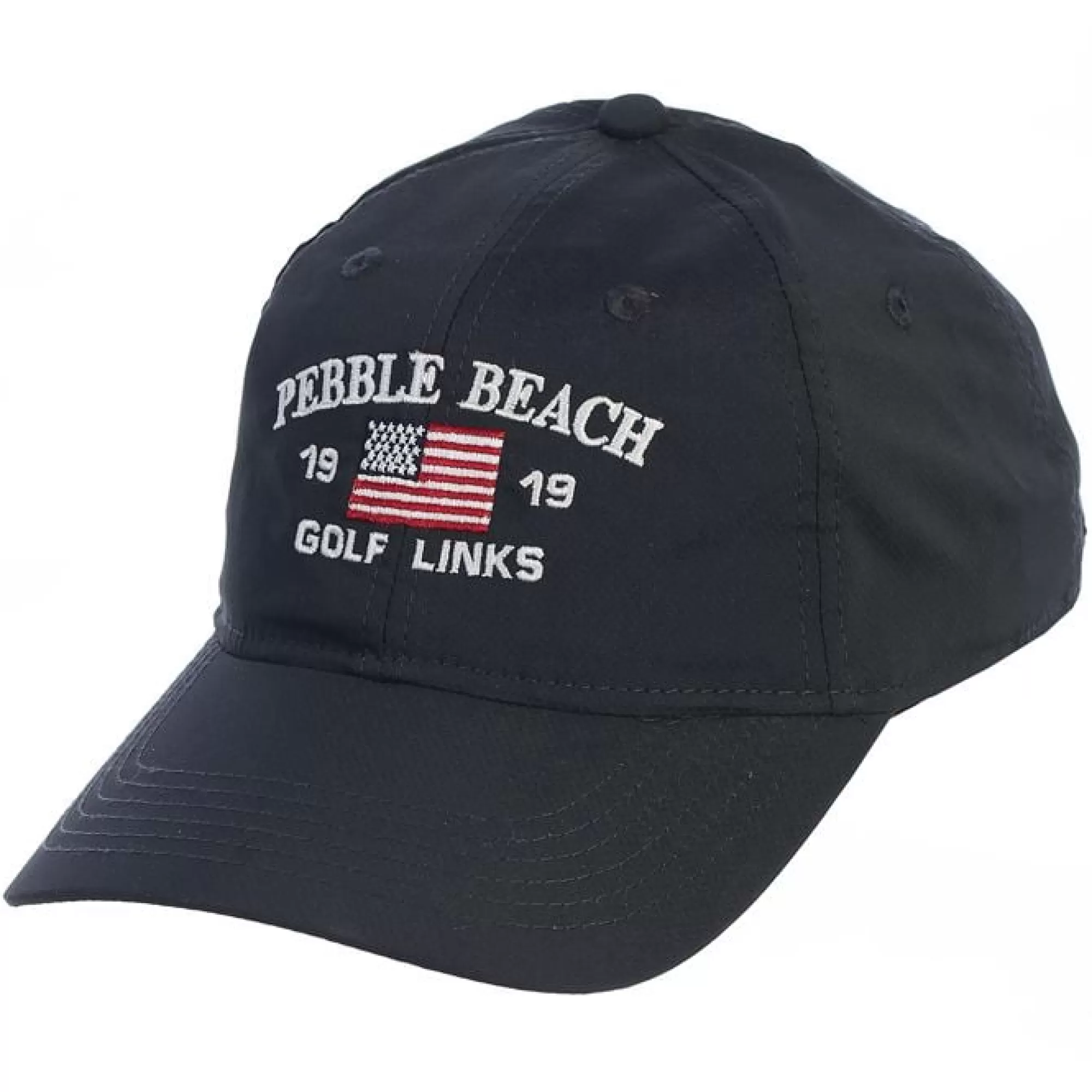 Adjustable<Pebble Beach Resorts Pebble Beach American Flag Tech Hat By Ahead