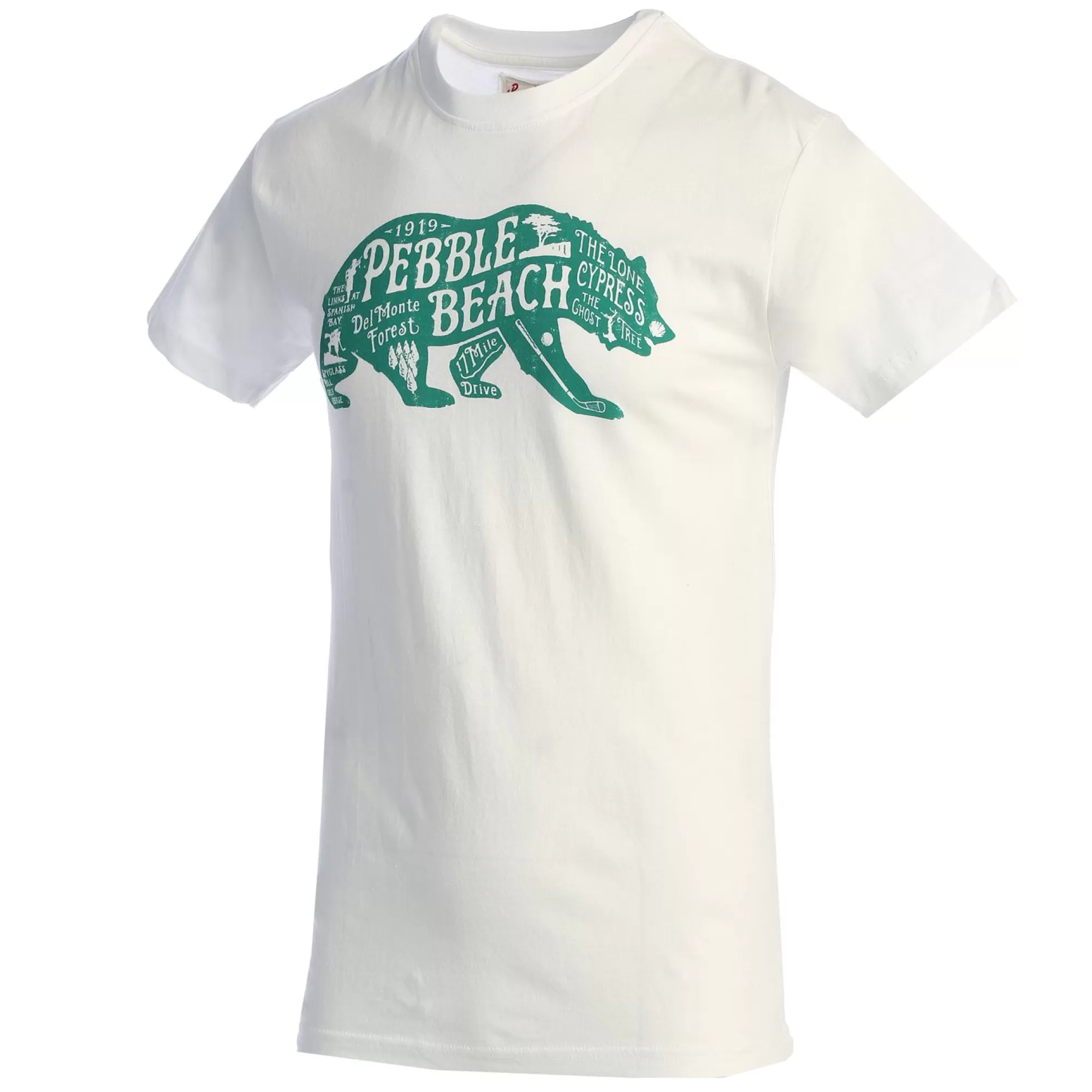 Tees And Shirts<Pebble Beach Resorts Pebble Beach Bear Map Tee By American Needle