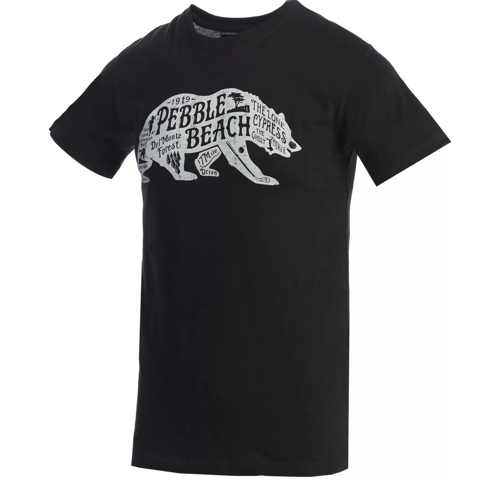 Tees And Shirts<Pebble Beach Resorts Pebble Beach Bear Map Tee By American Needle