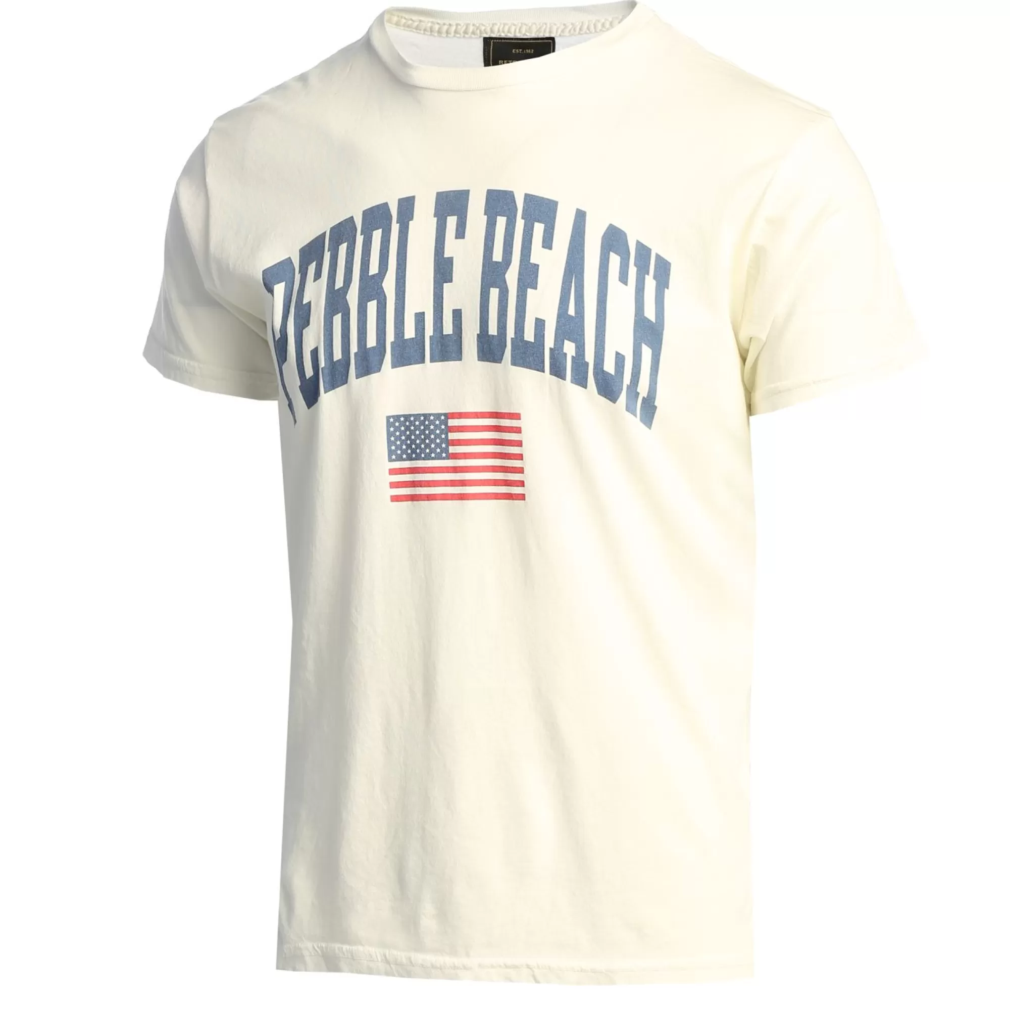 Tees And Shirts<Pebble Beach Resorts Pebble Beach Black Label Usa Flag Tee By Original Retro Brand