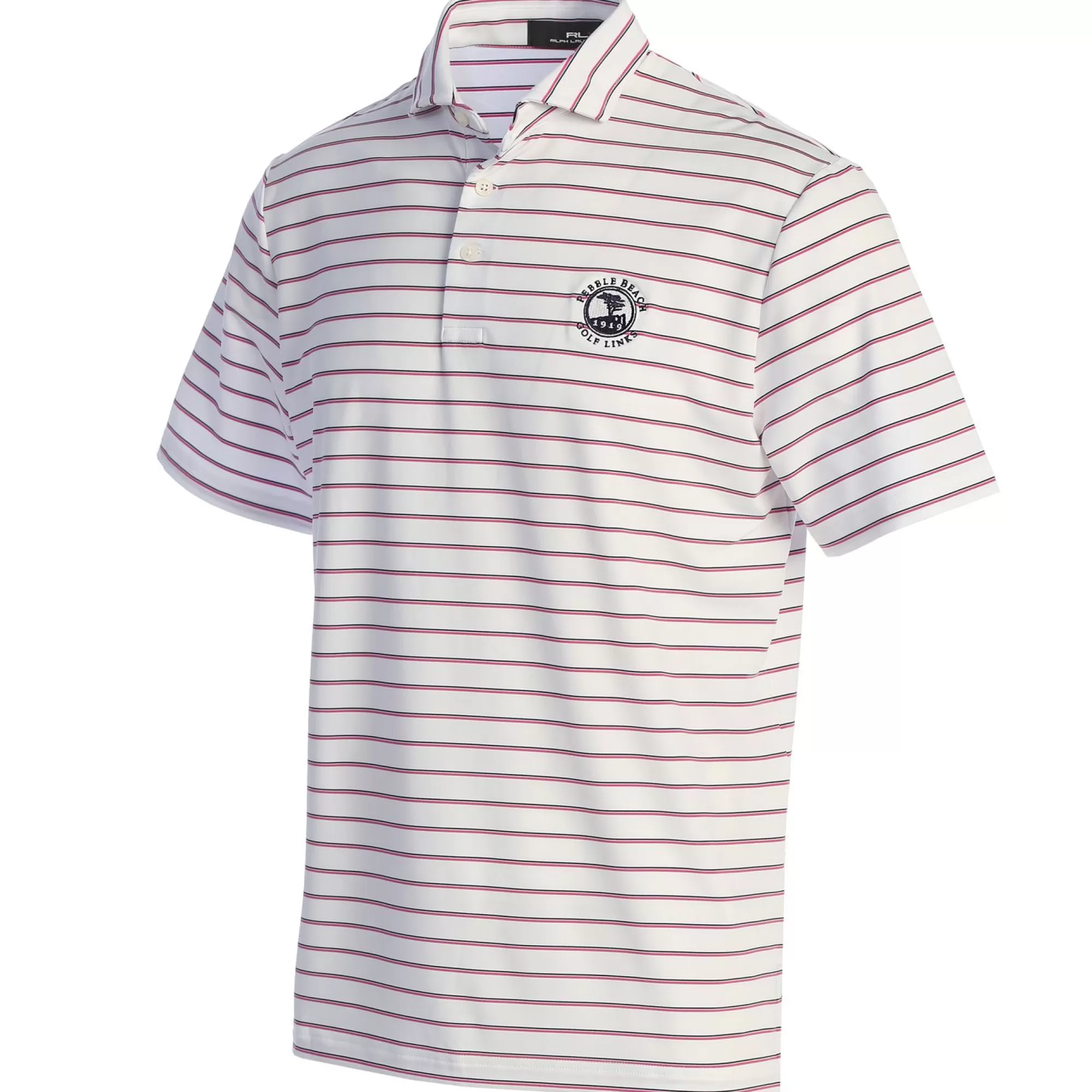 Polos<Pebble Beach Resorts Pebble Beach Classic Fit Striped Jersey Polo By Ralph Lauren