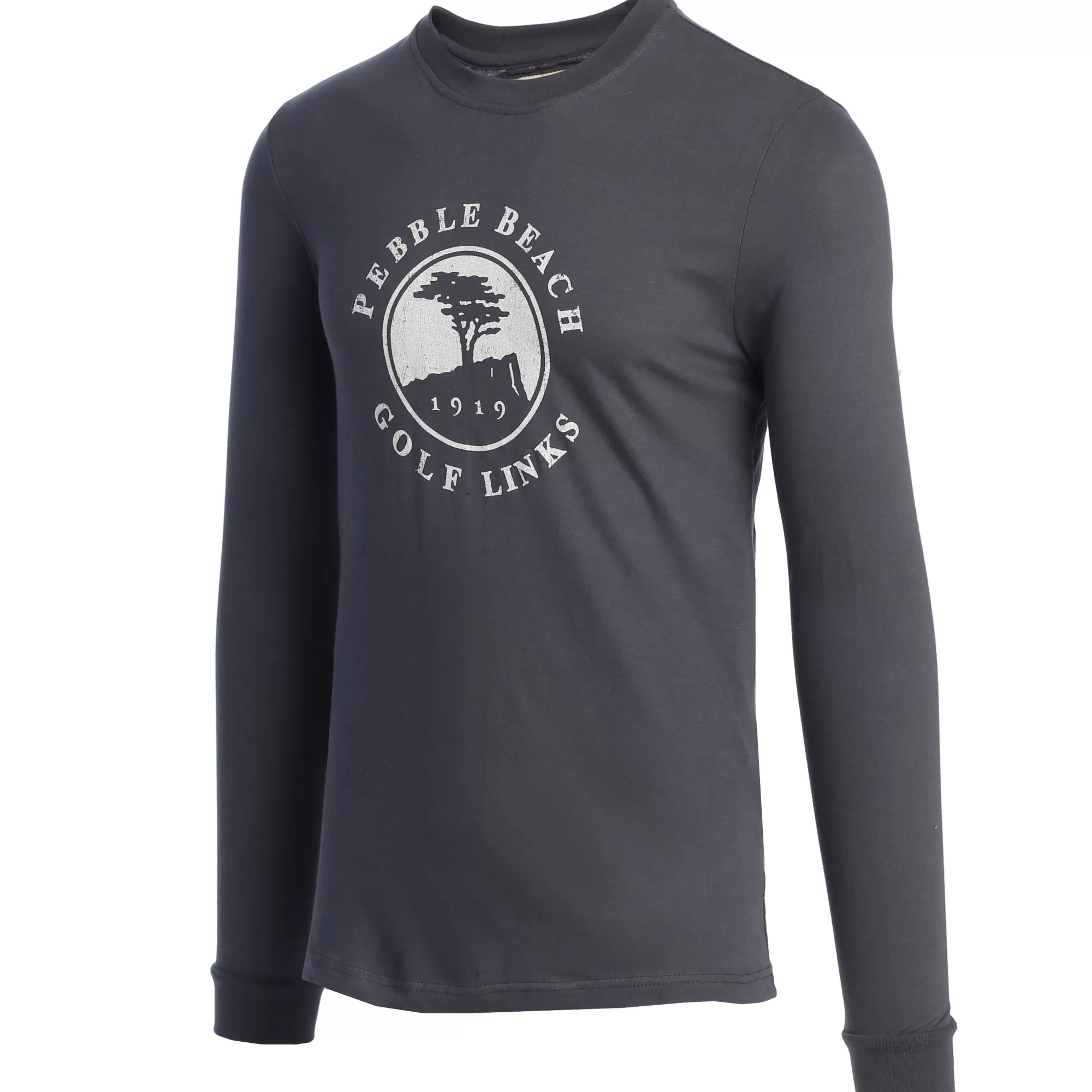 Tees And Shirts<Pebble Beach Resorts Pebble Beach Comfort Logo Long Sleeve Tee By American Needle