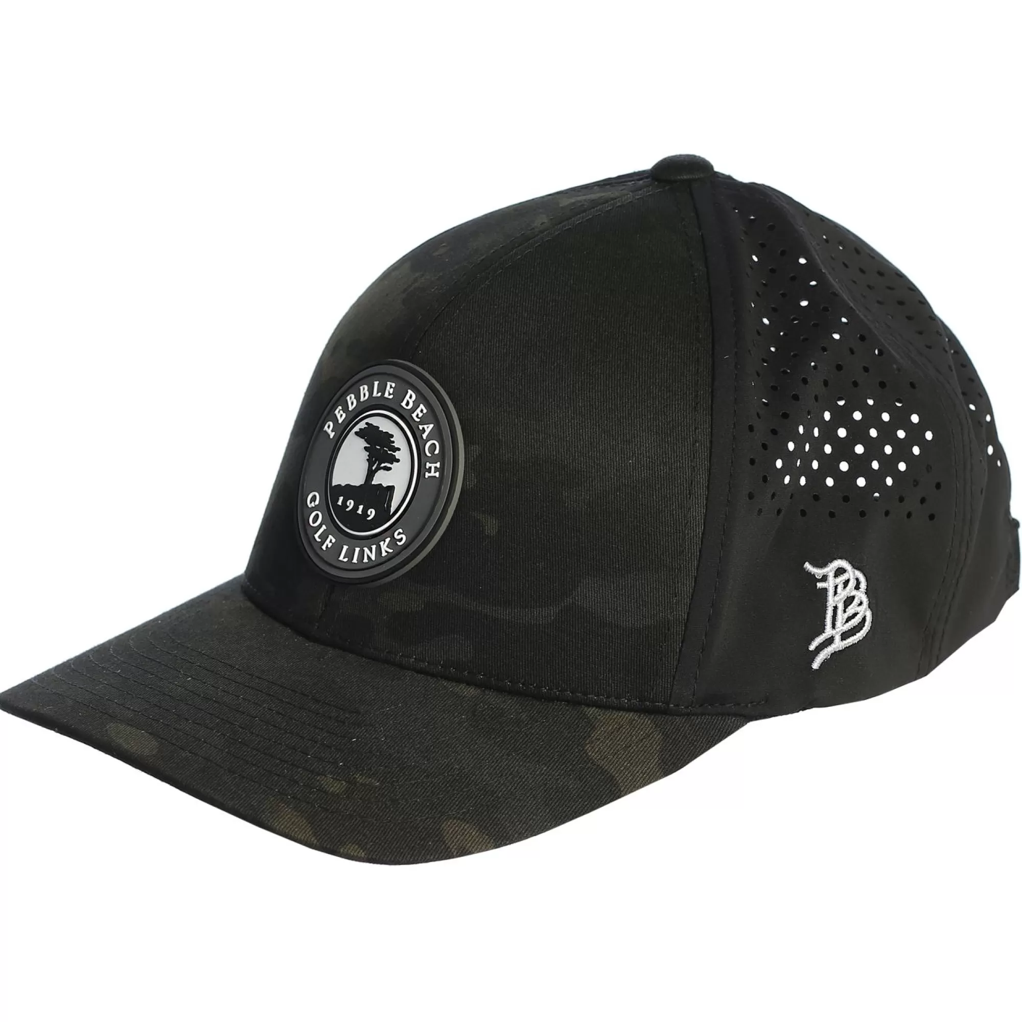 Adjustable<Pebble Beach Resorts Pebble Beach Curved Rogue Performance Hat By Branded Bills