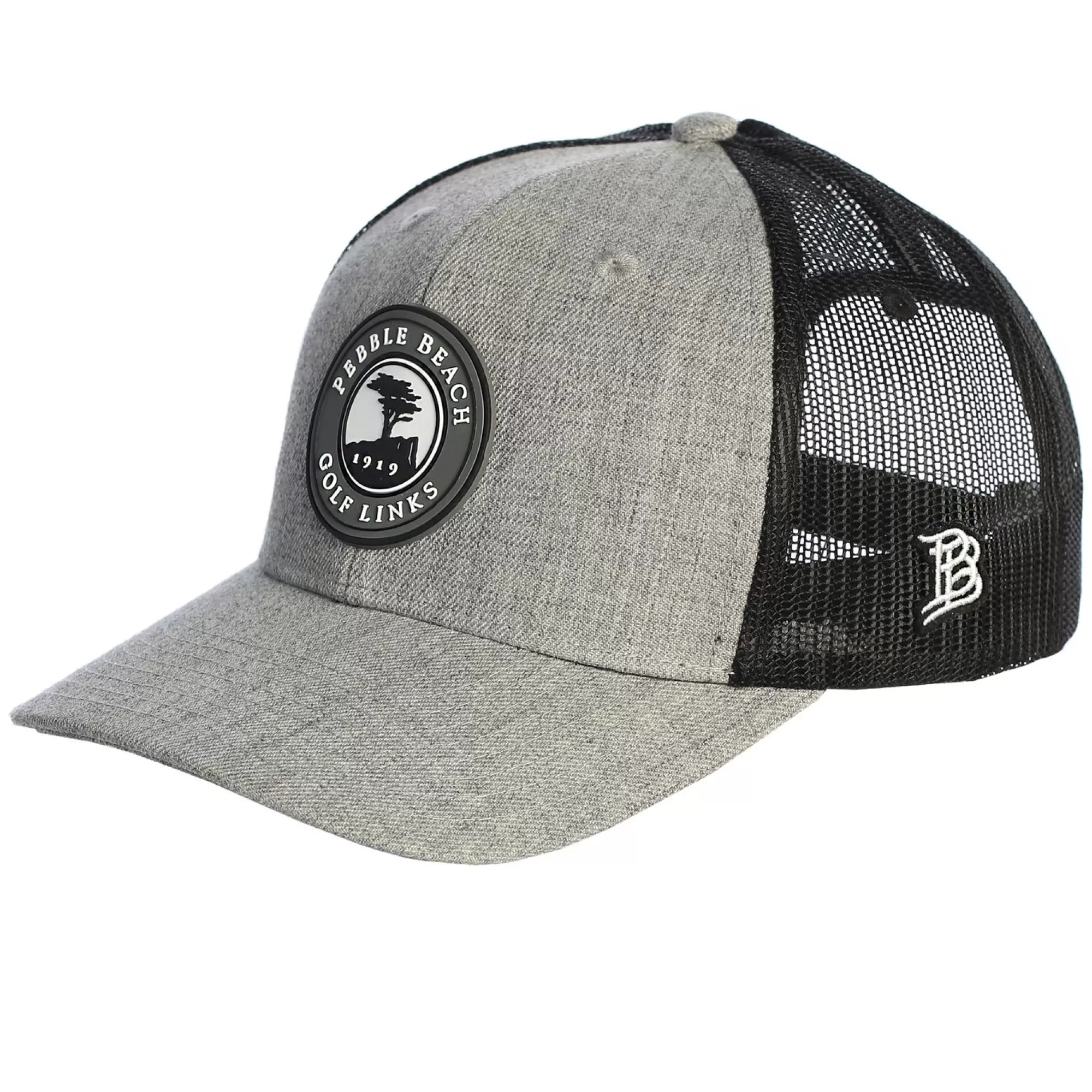 Adjustable<Pebble Beach Resorts Pebble Beach Curved Rogue Trucker Hat By Branded Bills