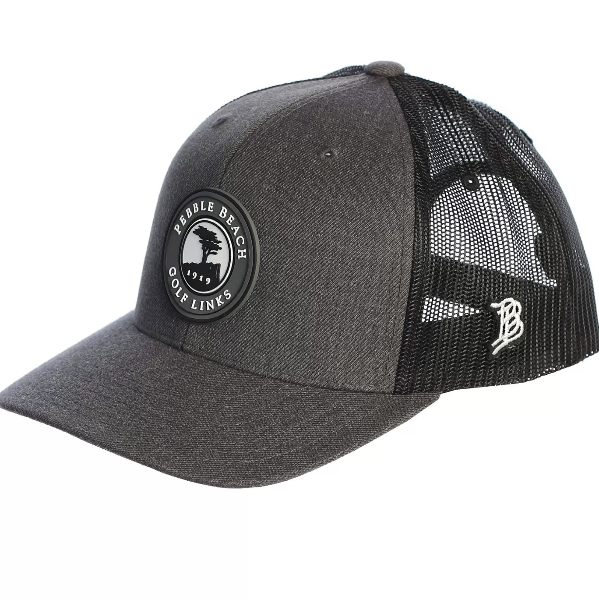 Adjustable<Pebble Beach Resorts Pebble Beach Curved Rogue Trucker Hat By Branded Bills