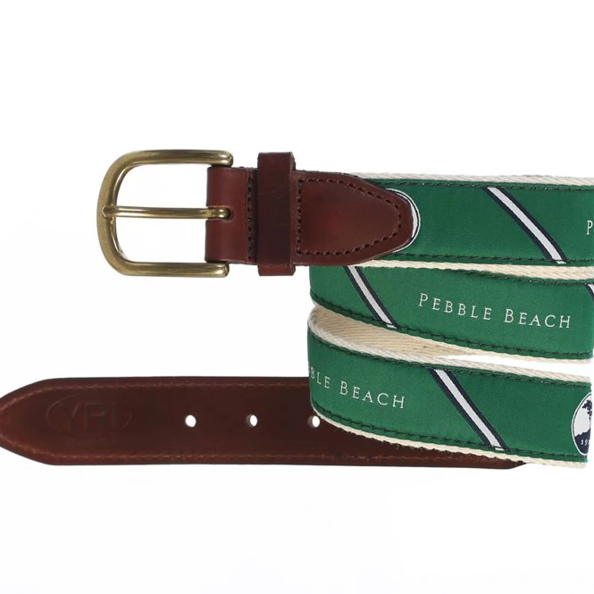 Belts & Socks<Pebble Beach Resorts Pebble Beach Diagonal Ribbon Belt