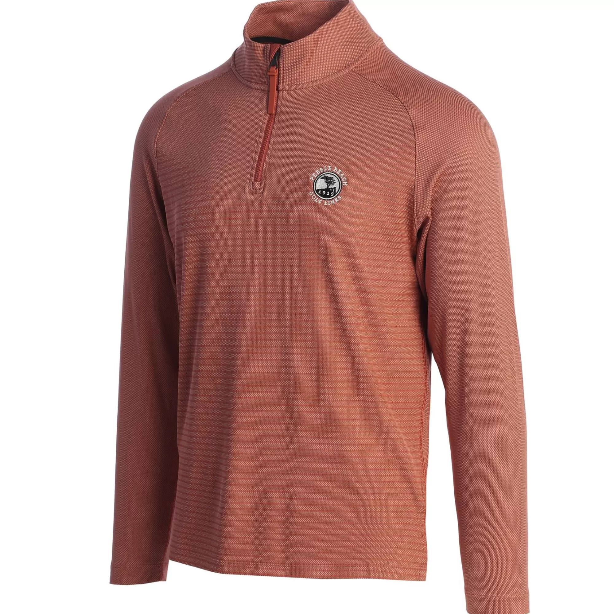 Pullovers And Sweaters<Pebble Beach Resorts Pebble Beach Dri-Fit Adv Vapor 1/4 Zip Fossil Rose Pullover By Nike
