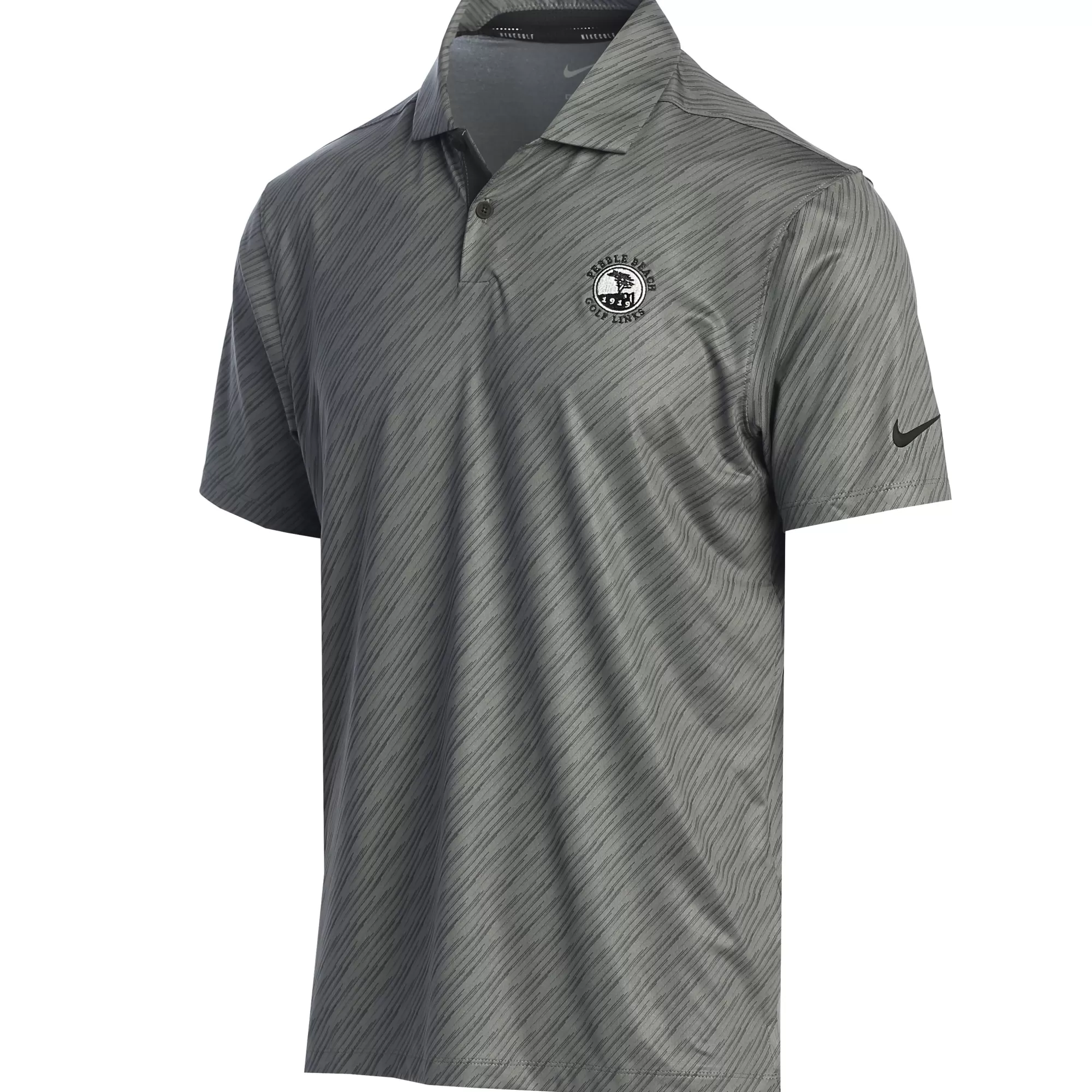 Polos<Pebble Beach Resorts Pebble Beach Dri-Fit Vapor Stripe Polo By Nike