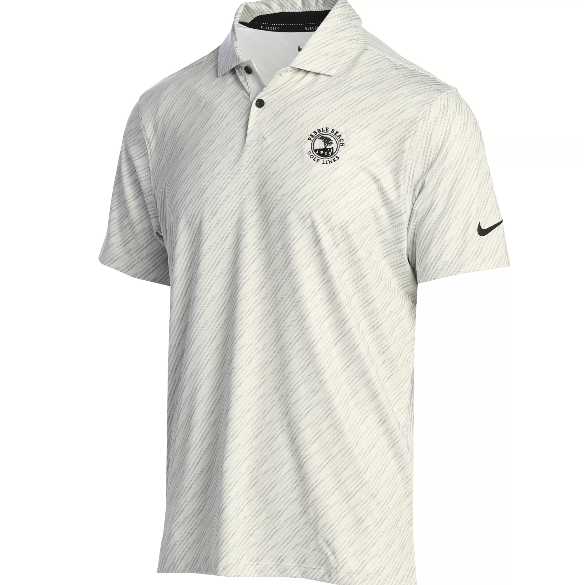 Polos<Pebble Beach Resorts Pebble Beach Dri-Fit Vapor Stripe Polo By Nike