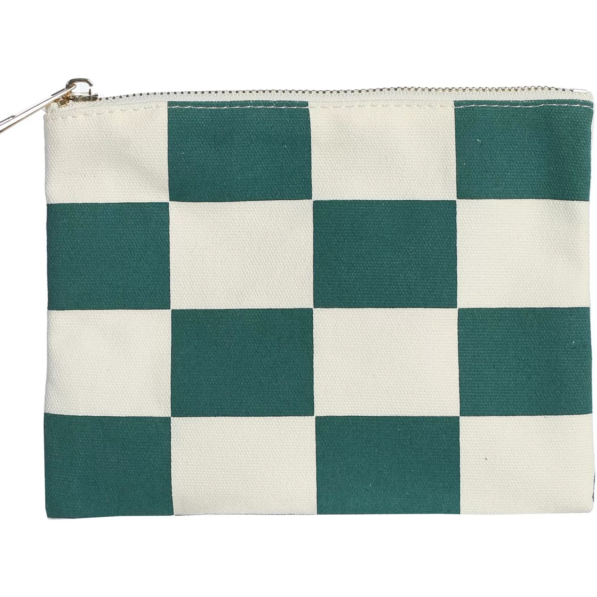 Bags & Keychains<Pebble Beach Resorts Pebble Beach Golf Flag Checkered Canvas Zip Pouch