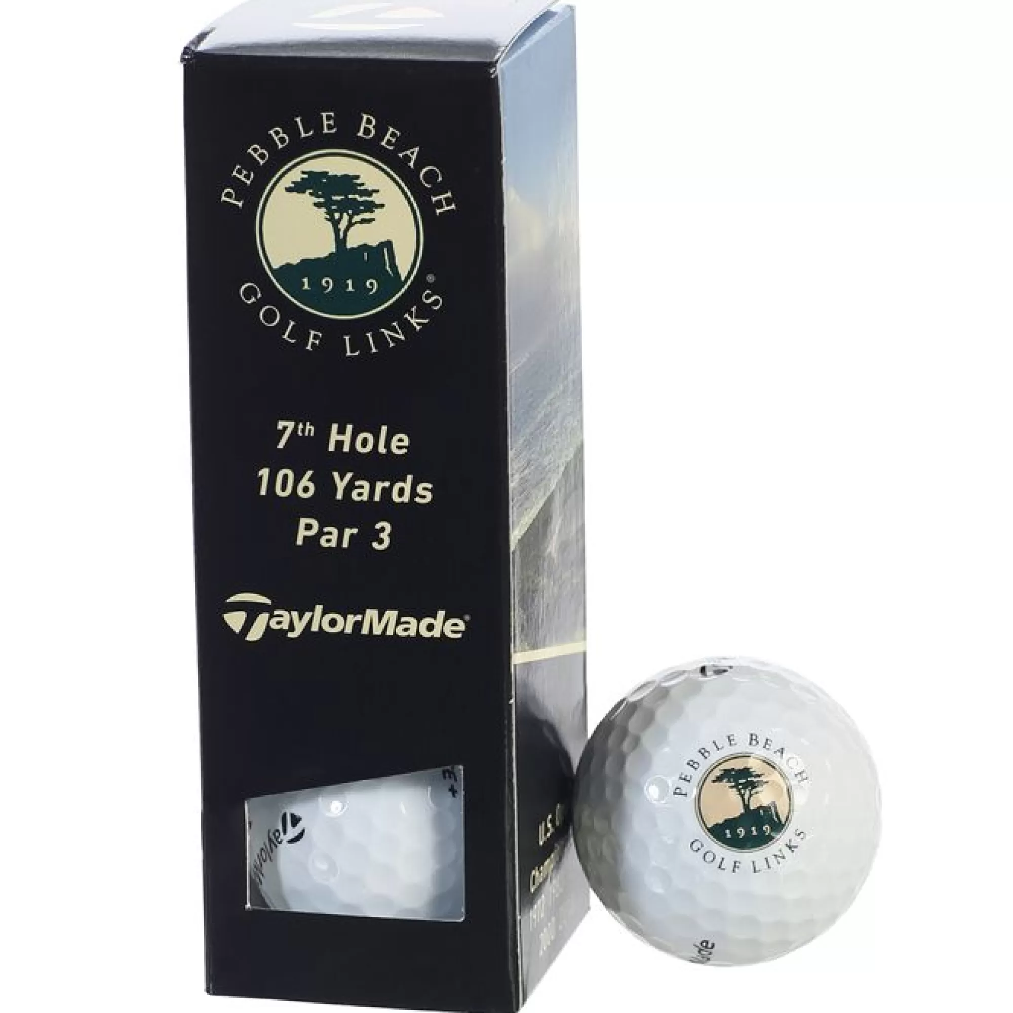 Golf Balls<Pebble Beach Resorts Pebble Beach Golf Links 7Th Hole Sleeve Golf Balls By Taylormade