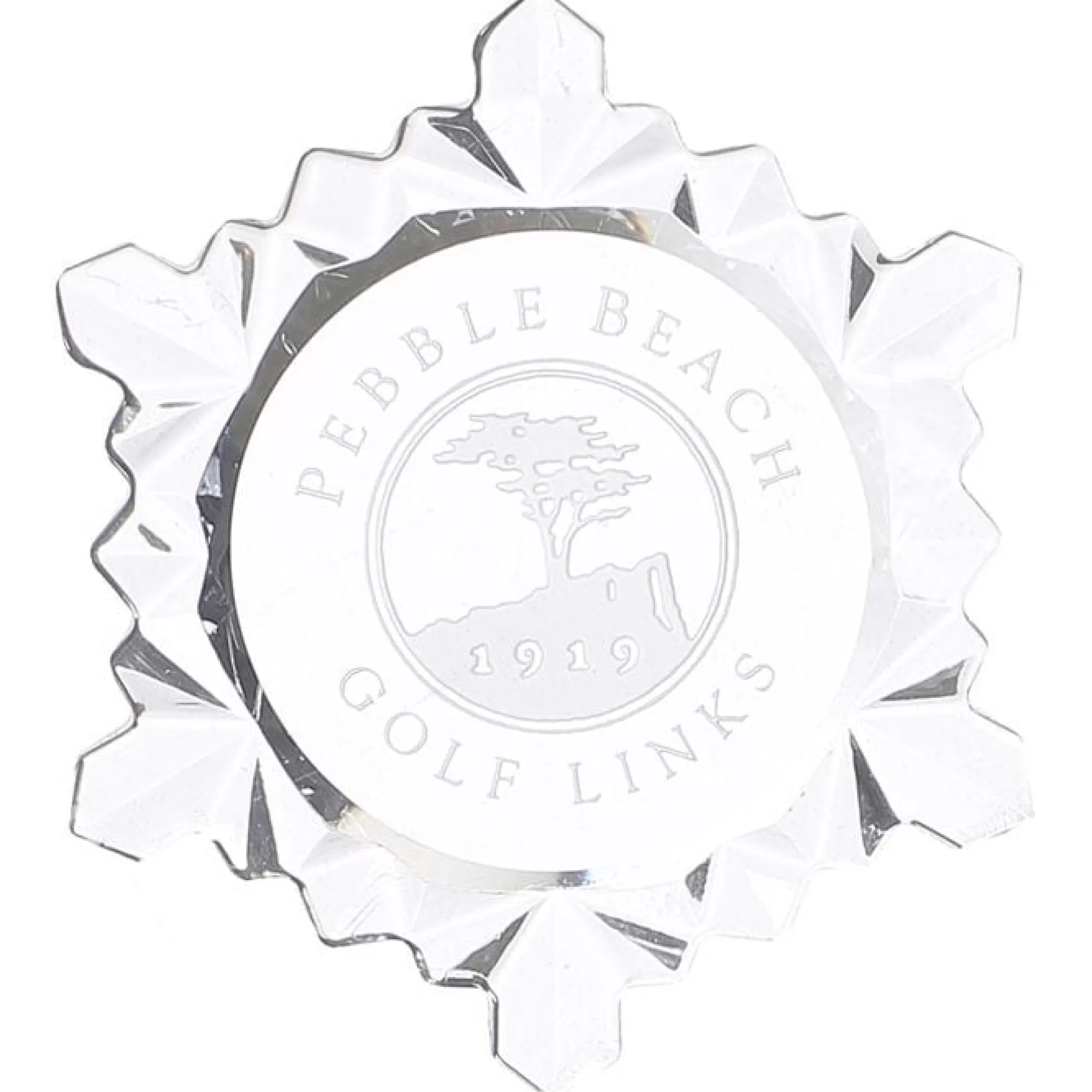 Ornaments<Pebble Beach Resorts Pebble Beach Golf Links Etched Snowflake Ornament