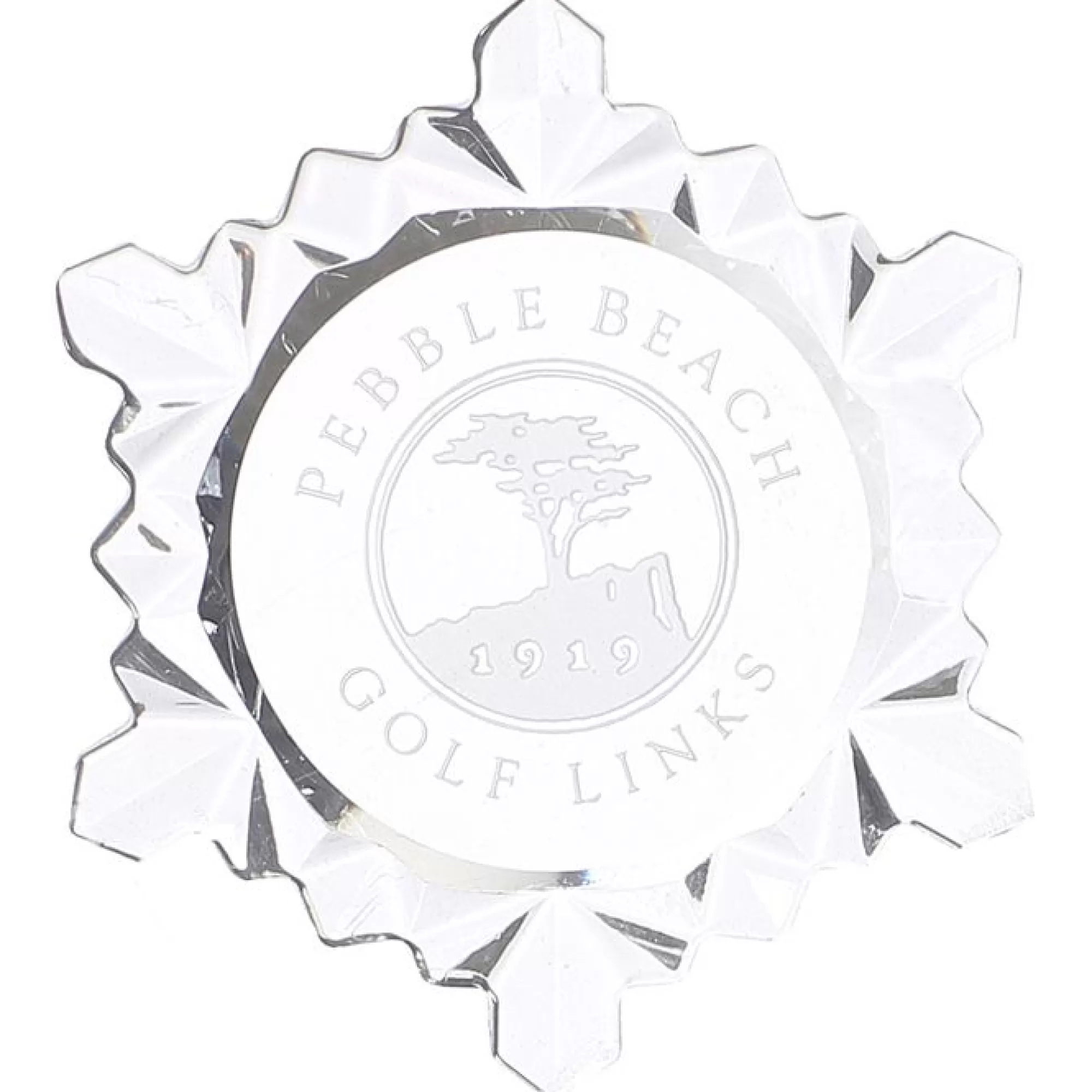 Home Decor<Pebble Beach Resorts Pebble Beach Golf Links Etched Snowflake Ornament