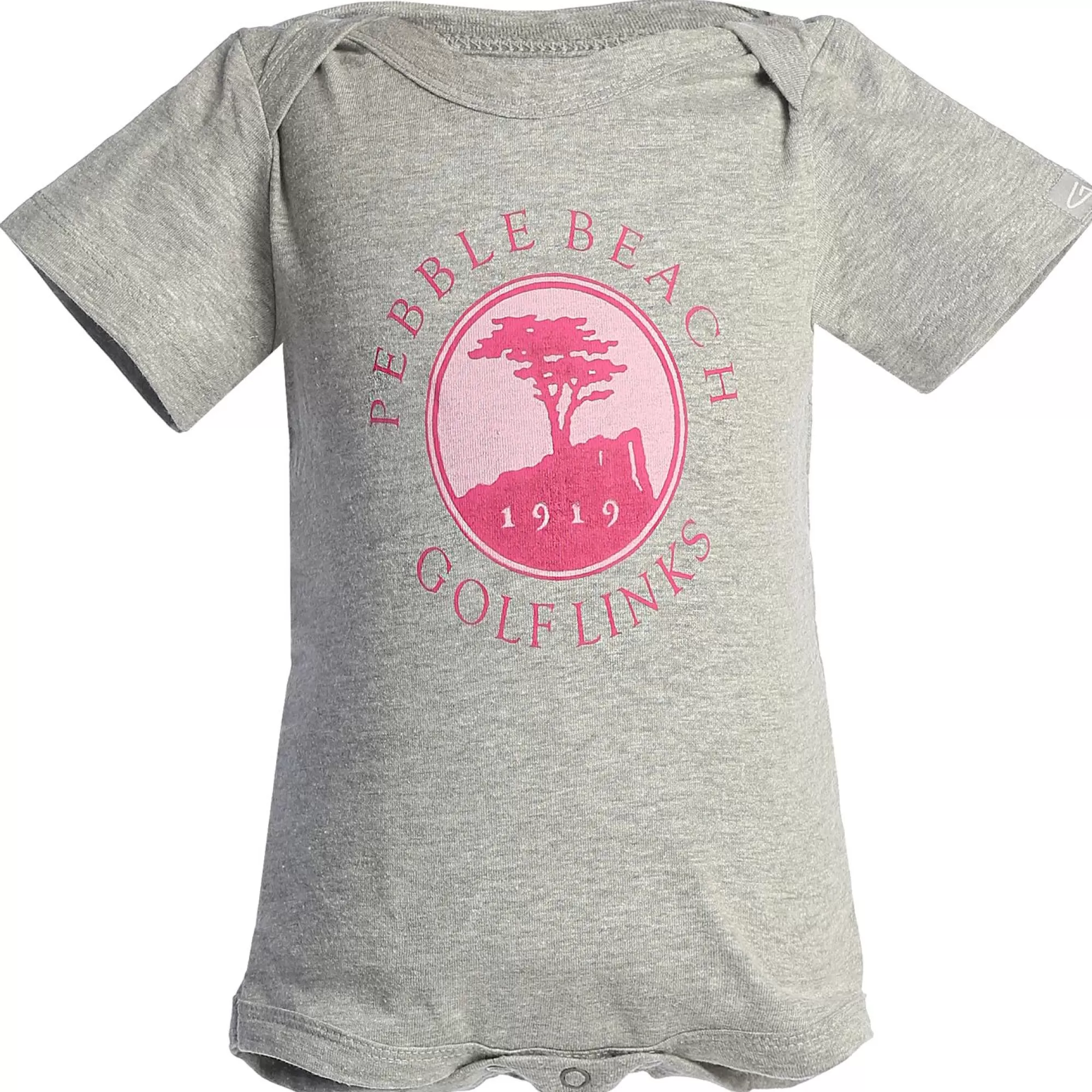 Infant's Apparel<Pebble Beach Resorts Pebble Beach Heather And Pink Onsie By Garb