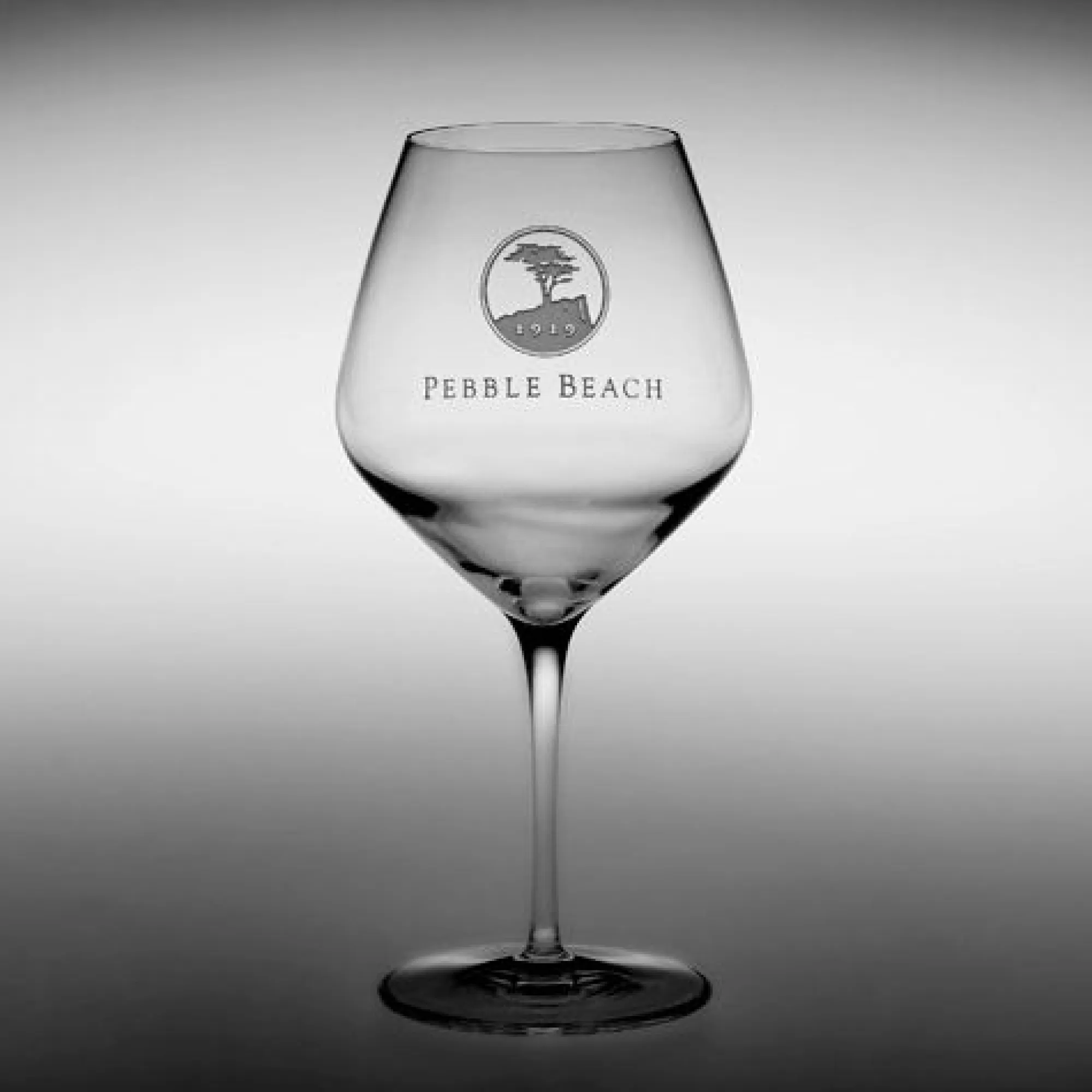 Glassware<Pebble Beach Resorts Pebble Beach Heritage Logo Pinot Noir/Burgundy Wine Glass