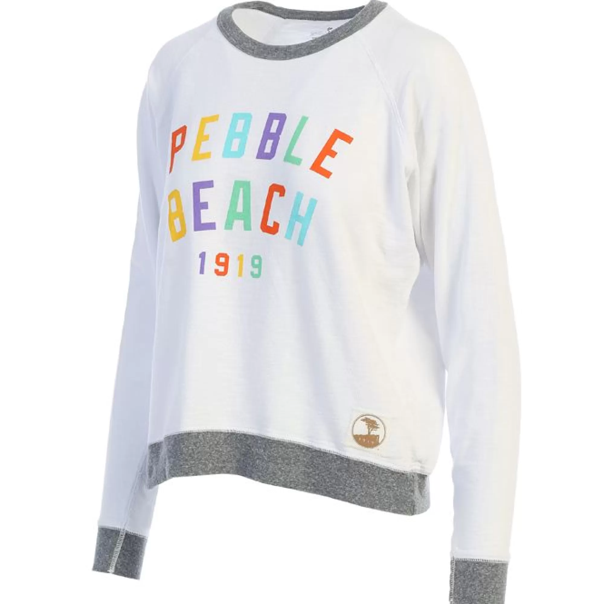 Sweatshirts<Pebble Beach Resorts Pebble Beach Ladies White Joan Sweatshirt