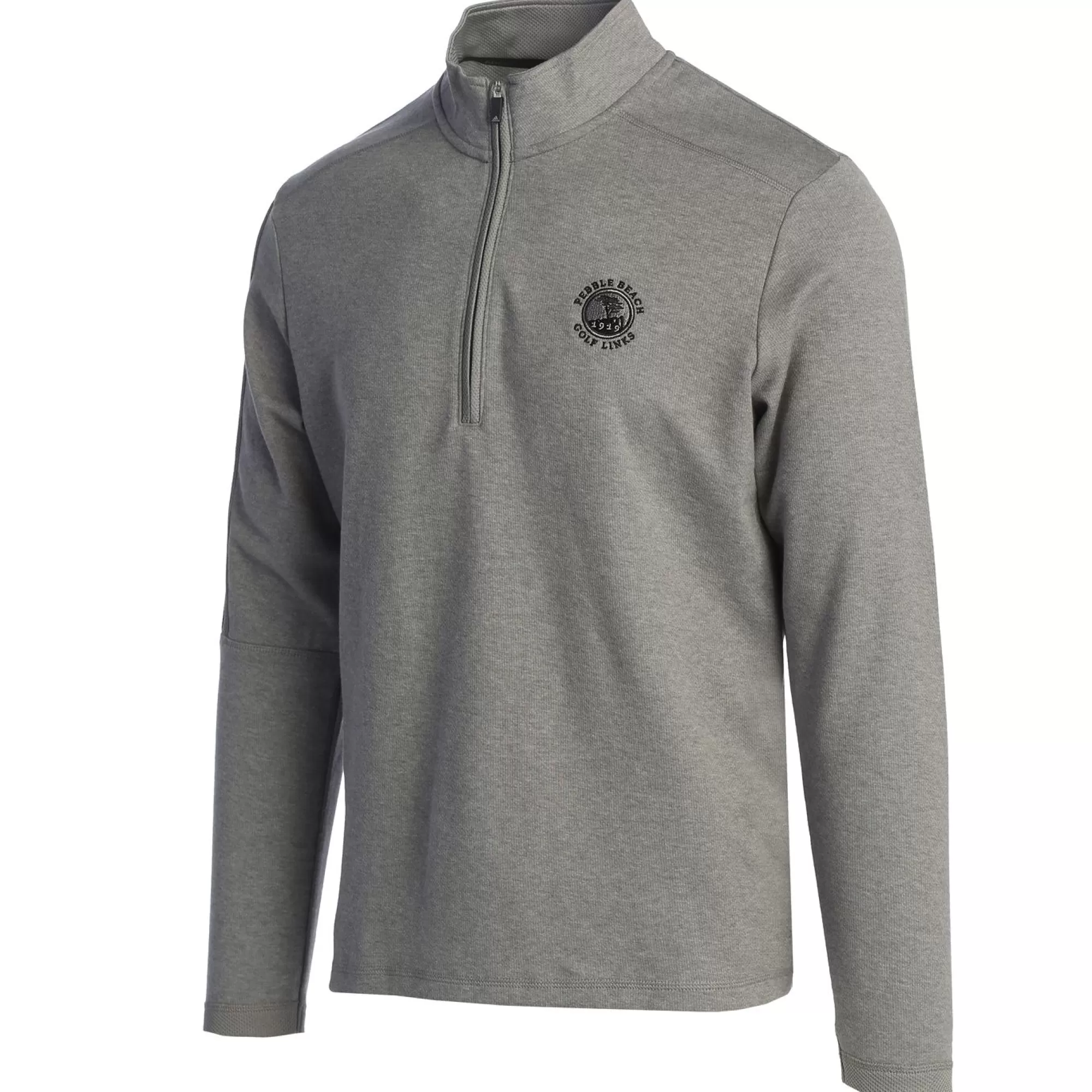 Pullovers And Sweaters<Pebble Beach Resorts Pebble Beach Men's 3-Stripes Heather 1/4 Zip By Adidas