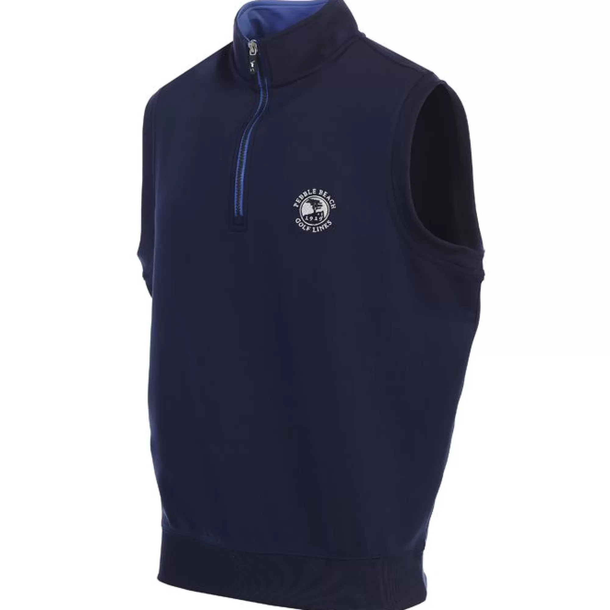 Outerwear<Pebble Beach Resorts Pebble Beach Men's "Caves" 1/4 Zip Vest By Fairway & Greene