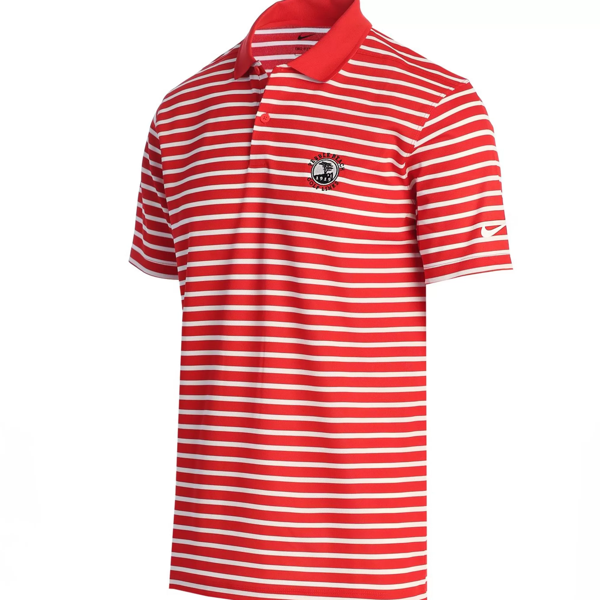 Polos<Pebble Beach Resorts Pebble Beach Men's Dri-Fit Wide Stripe Polo By Nike