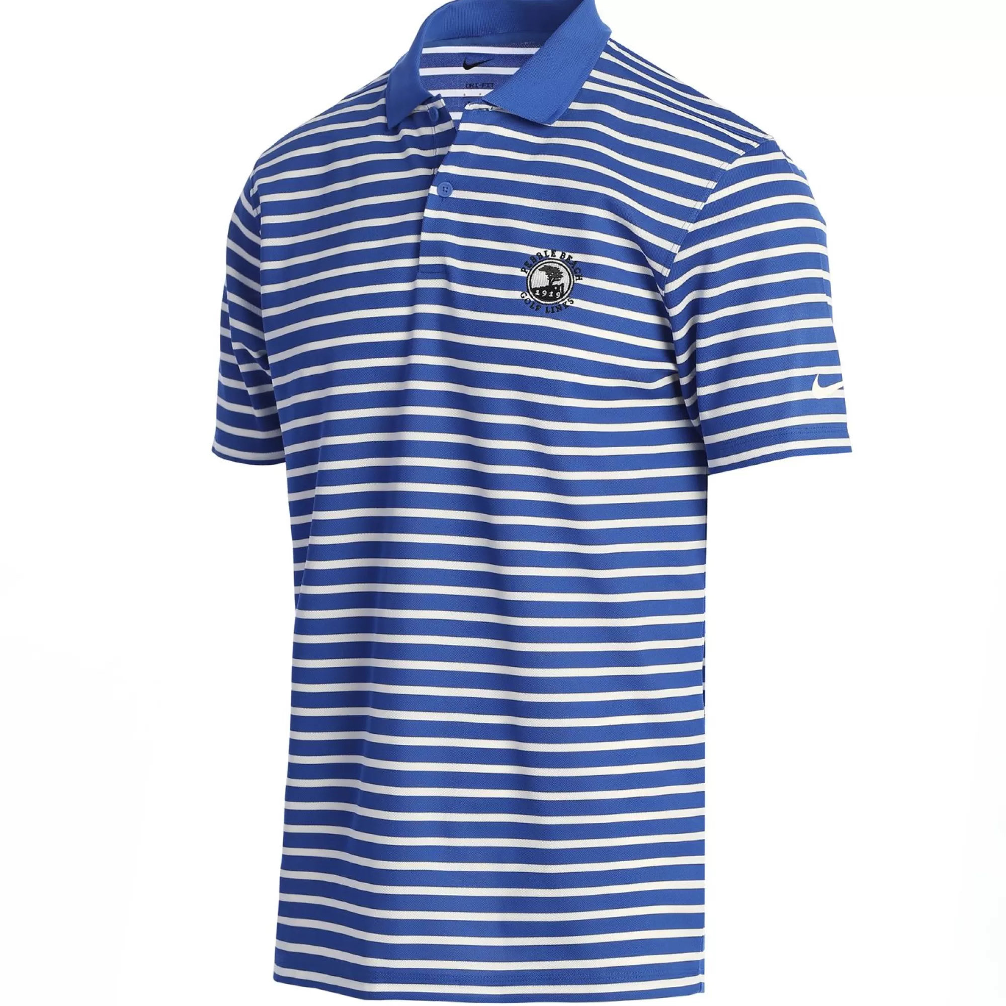 Polos<Pebble Beach Resorts Pebble Beach Men's Dri-Fit Wide Stripe Polo By Nike