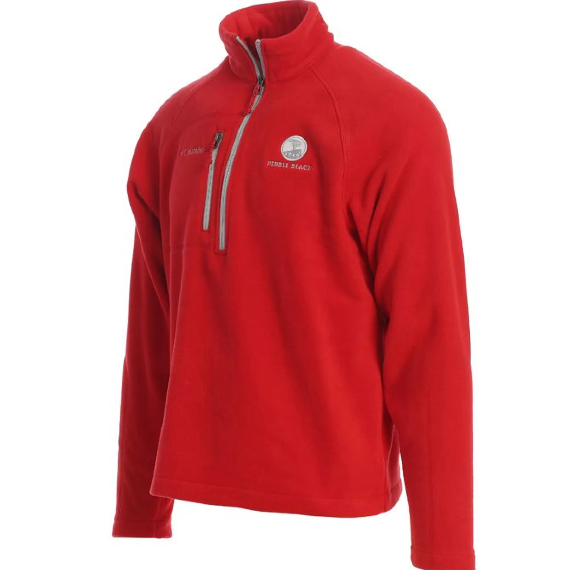 Pullovers And Sweaters<Pebble Beach Resorts Pebble Beach Men's 'Fast Trek' 1/2 Zip Fleece By Columbia Grey