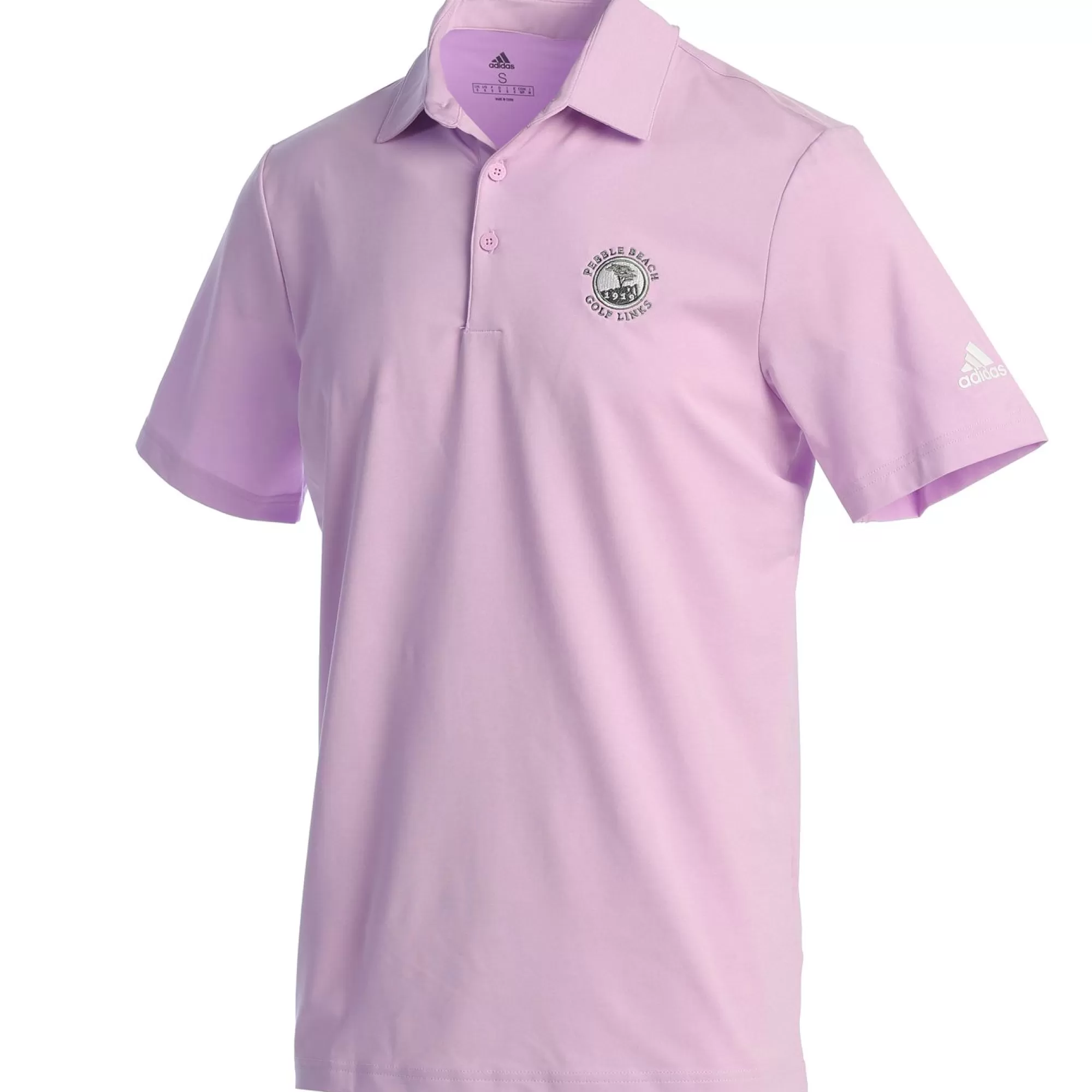 Polos<Pebble Beach Resorts Pebble Beach Men's Ultimate365 Lilac Polo By Adidas