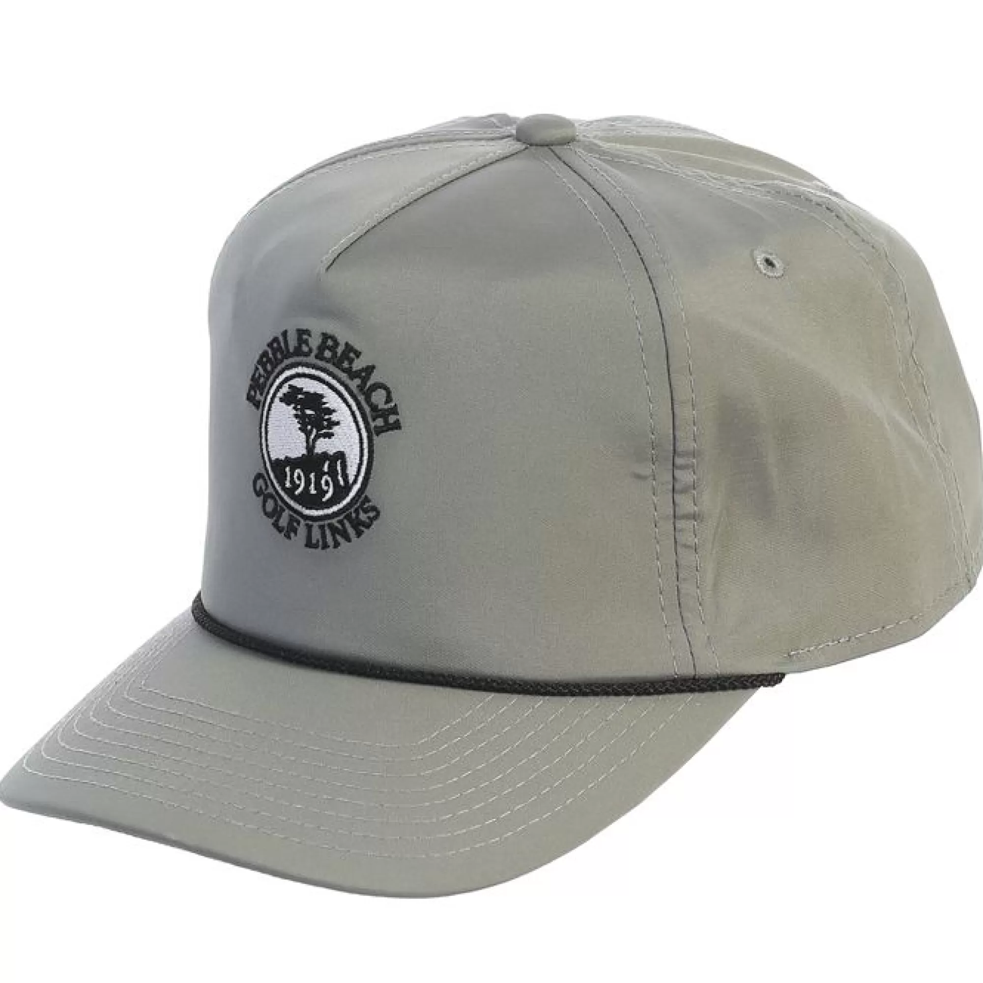 Adjustable<Pebble Beach Resorts Pebble Beach Performance Rope Hat By Imperial Headwear Grey