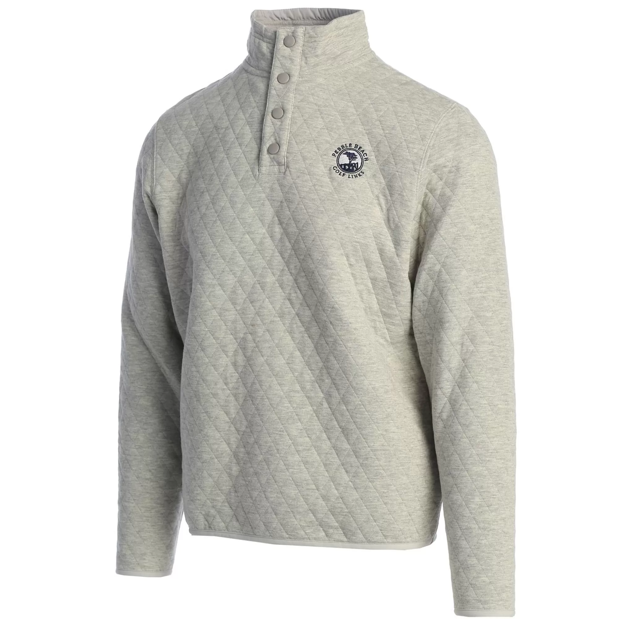 Pullovers And Sweaters<Pebble Beach Resorts Pebble Beach Quilted Snap Collar Pullover By Divots