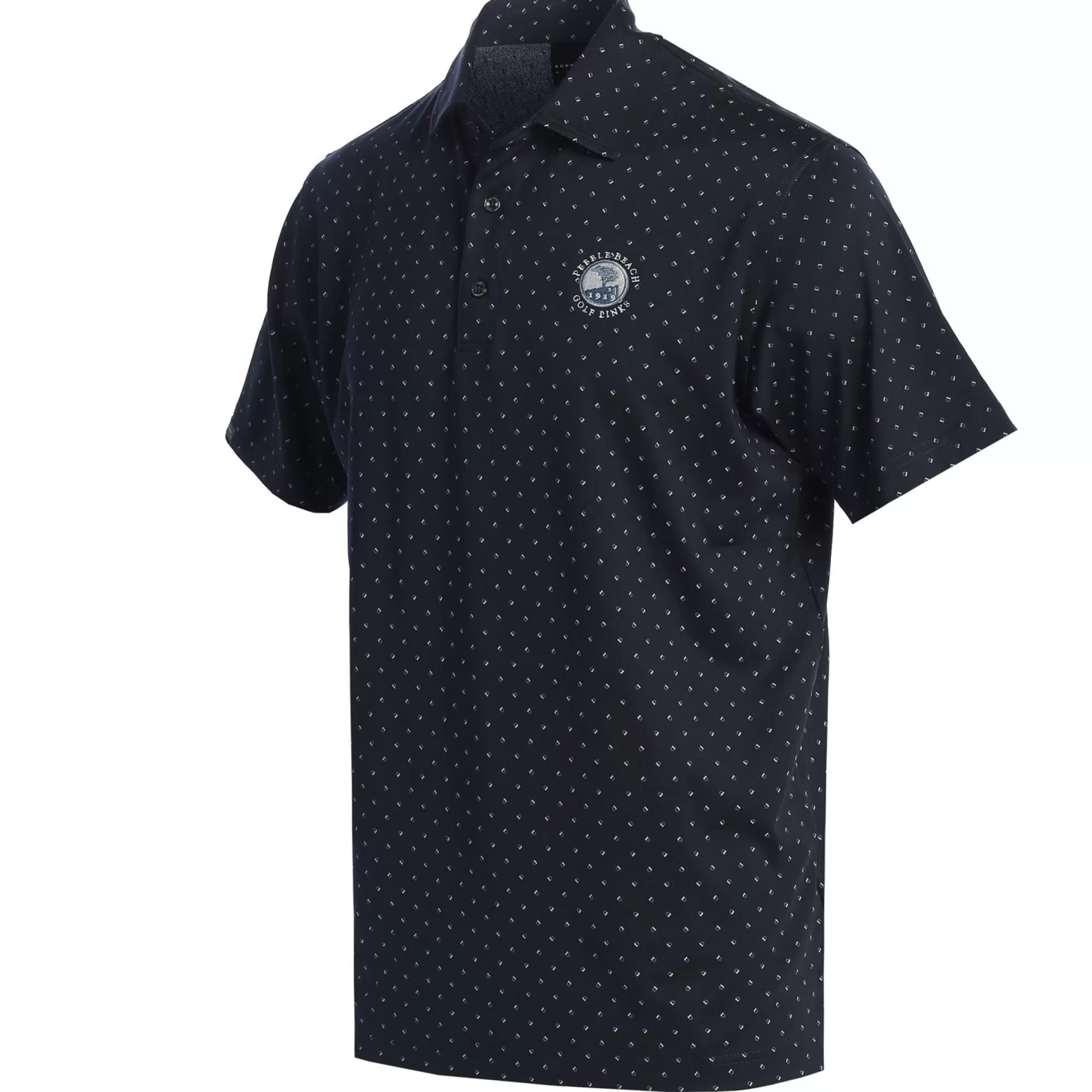 Polos<Pebble Beach Resorts Pebble Beach Signature Dot Performance Polo By Dunning