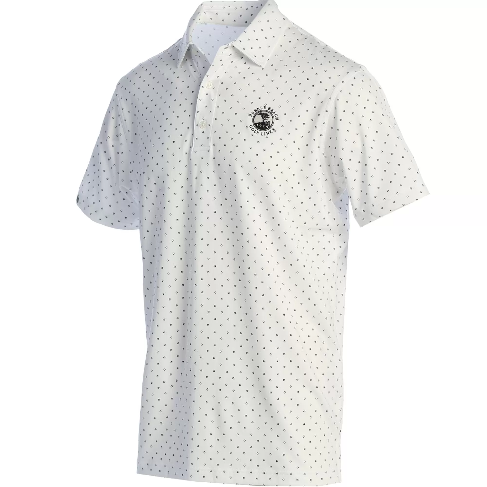 Polos<Pebble Beach Resorts Pebble Beach Signature Dot Performance Polo By Dunning