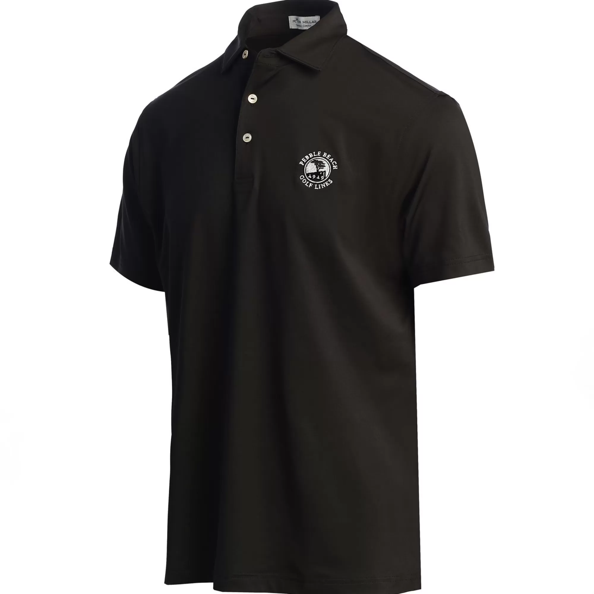 Polos<Pebble Beach Resorts Pebble Beach Solid Polo By Peter Millar