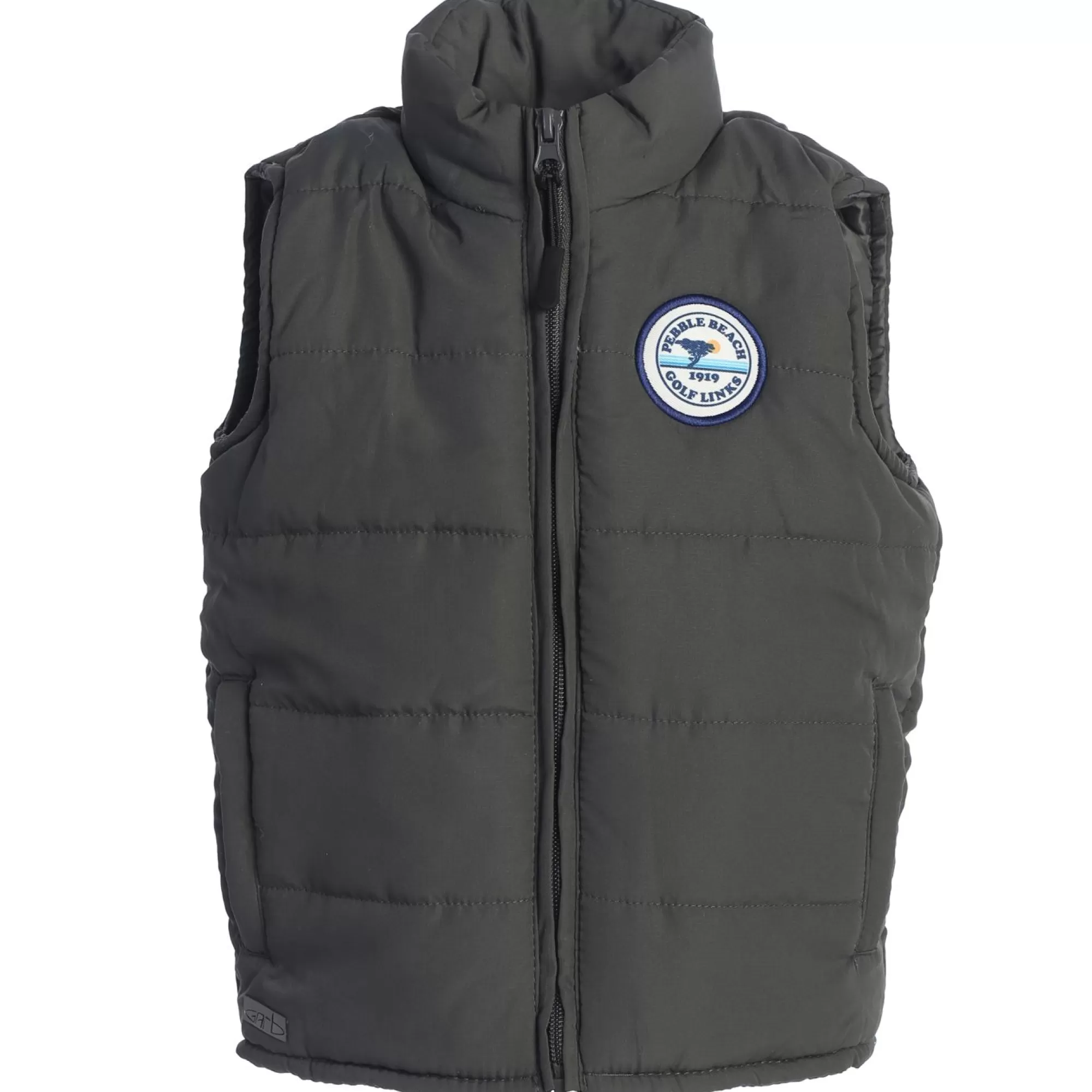 Toddler's Apparel<Pebble Beach Resorts Pebble Beach Toddler Charcoal Puffer Vest By Garb