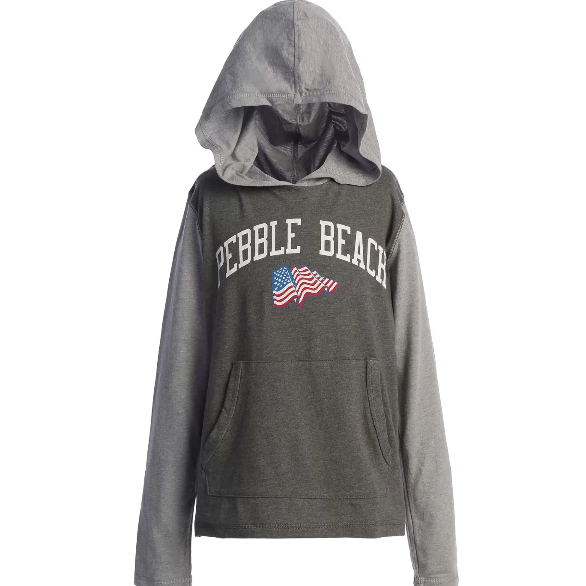 Youth Apparel<Pebble Beach Resorts Pebble Beach Youth Contrast Sleeve Hoodie By Garb