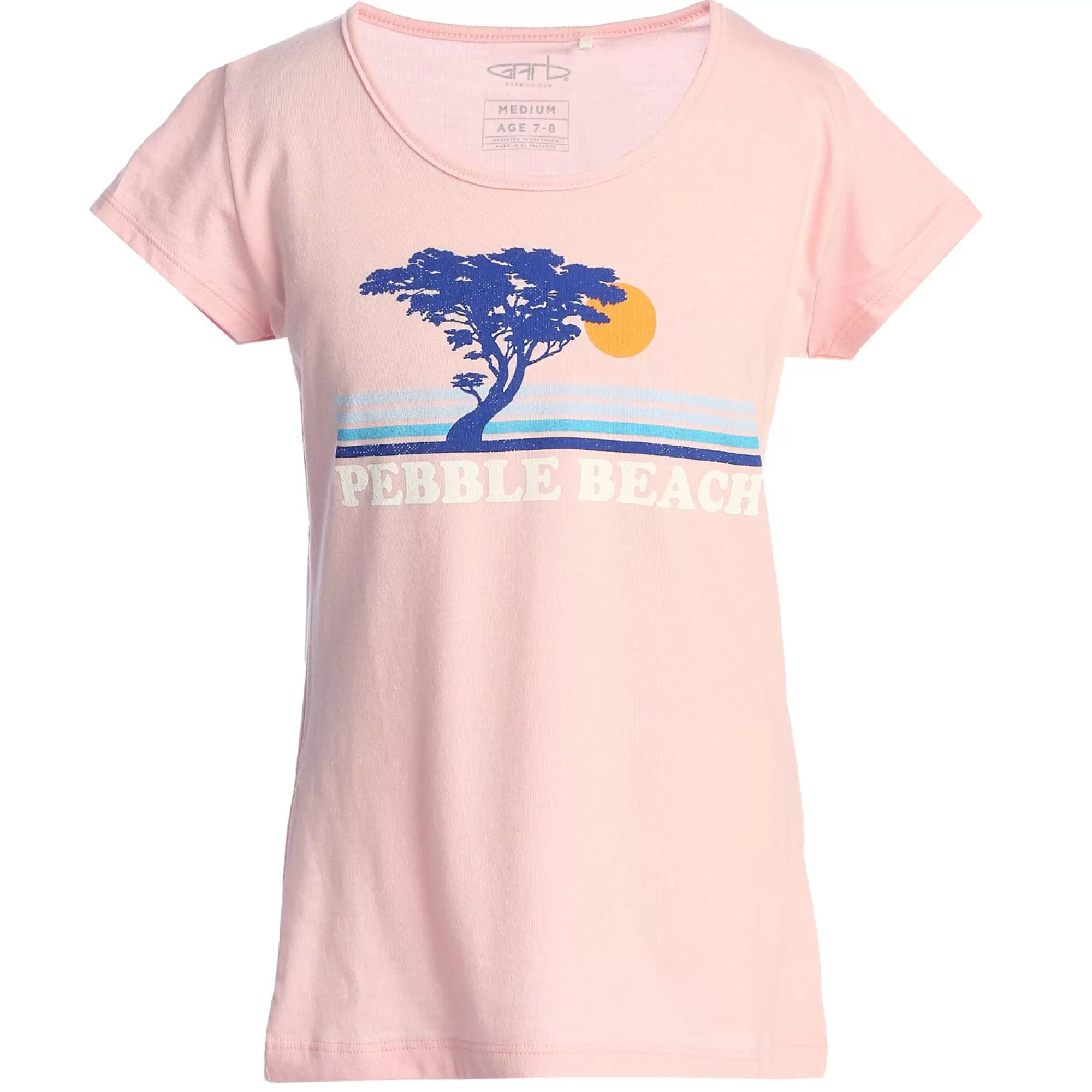 Youth Apparel<Pebble Beach Resorts Pebble Beach Youth Pink Sunset Tee By Garb