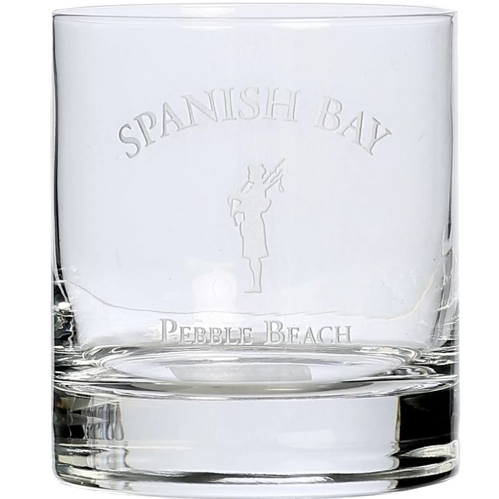 Glassware<Pebble Beach Resorts Spanish Bay Etched Double Old Fashioned Glass