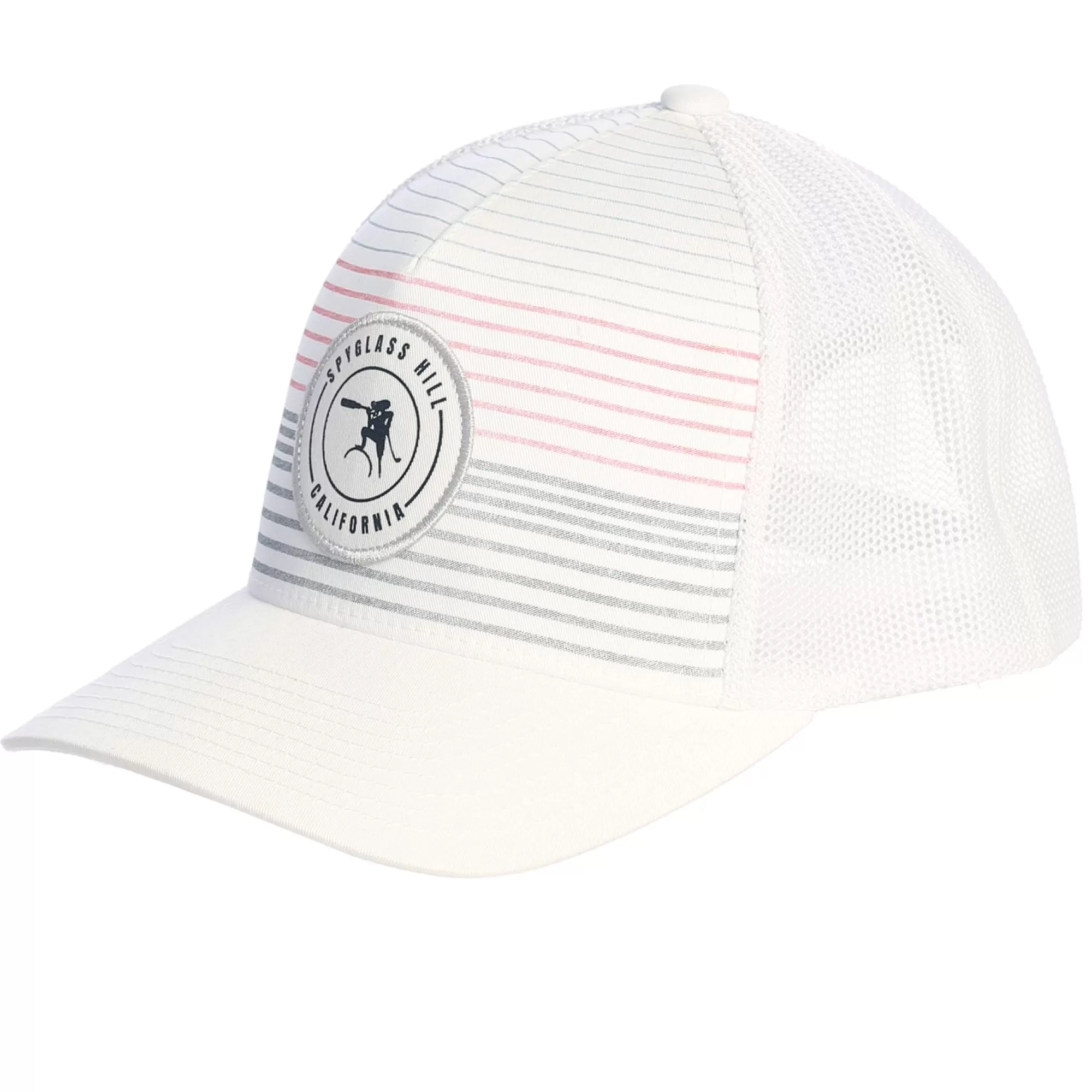 Adjustable<Pebble Beach Resorts Spyglass Hill Executive Stripe Hat By Travis Mathew