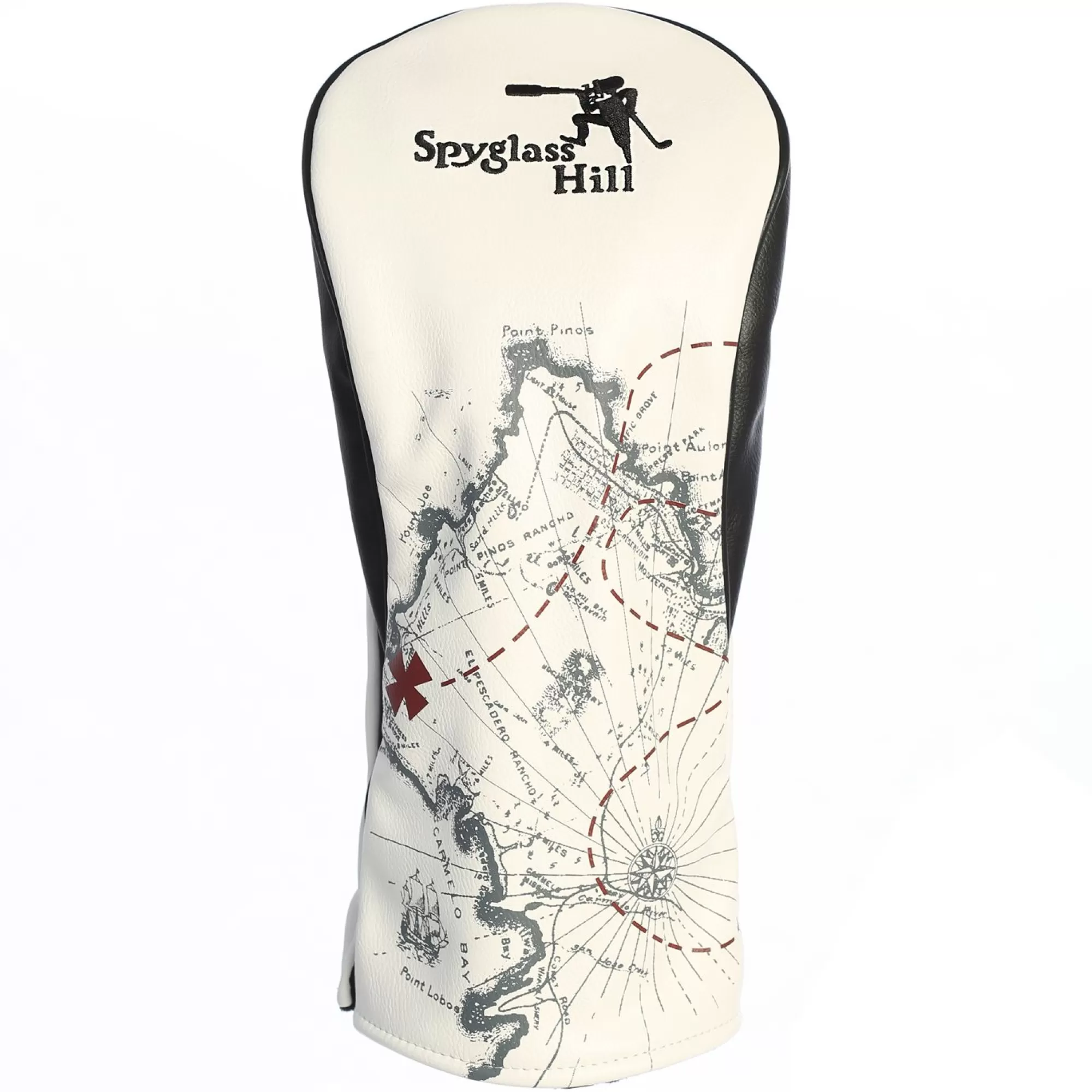 Headcovers<Pebble Beach Resorts Spyglass Hill Map Driver Headcover By Prg