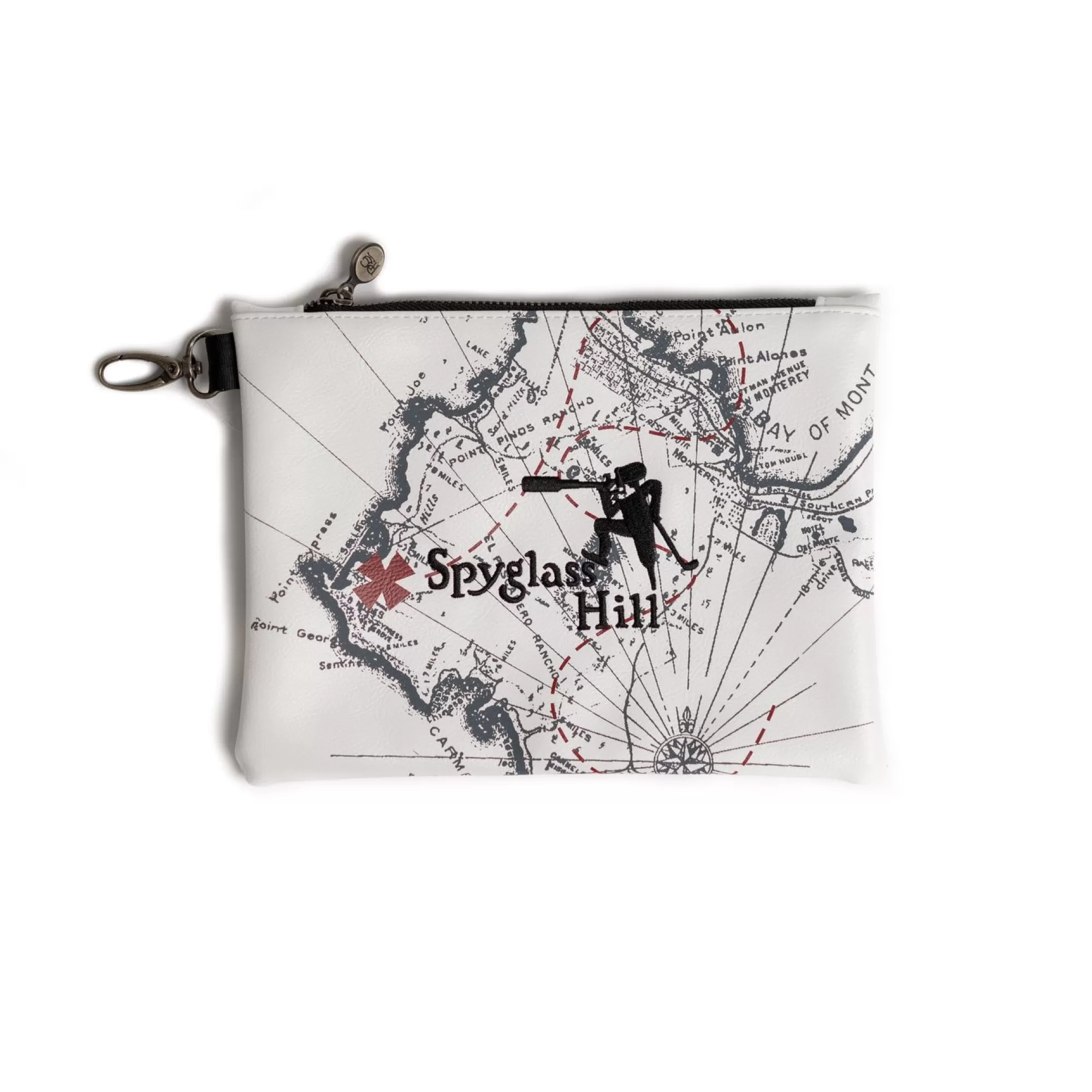 Bags & Keychains<Pebble Beach Resorts Spyglass Hill Map Zipper Tote Bag By Prg